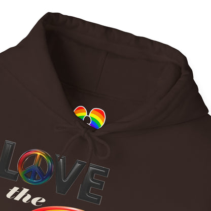 Rainbow Love Peace Hoodie