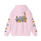 Talleyrand Band Hooded Sweatshirt Text Front/ picture back and picture sleeves