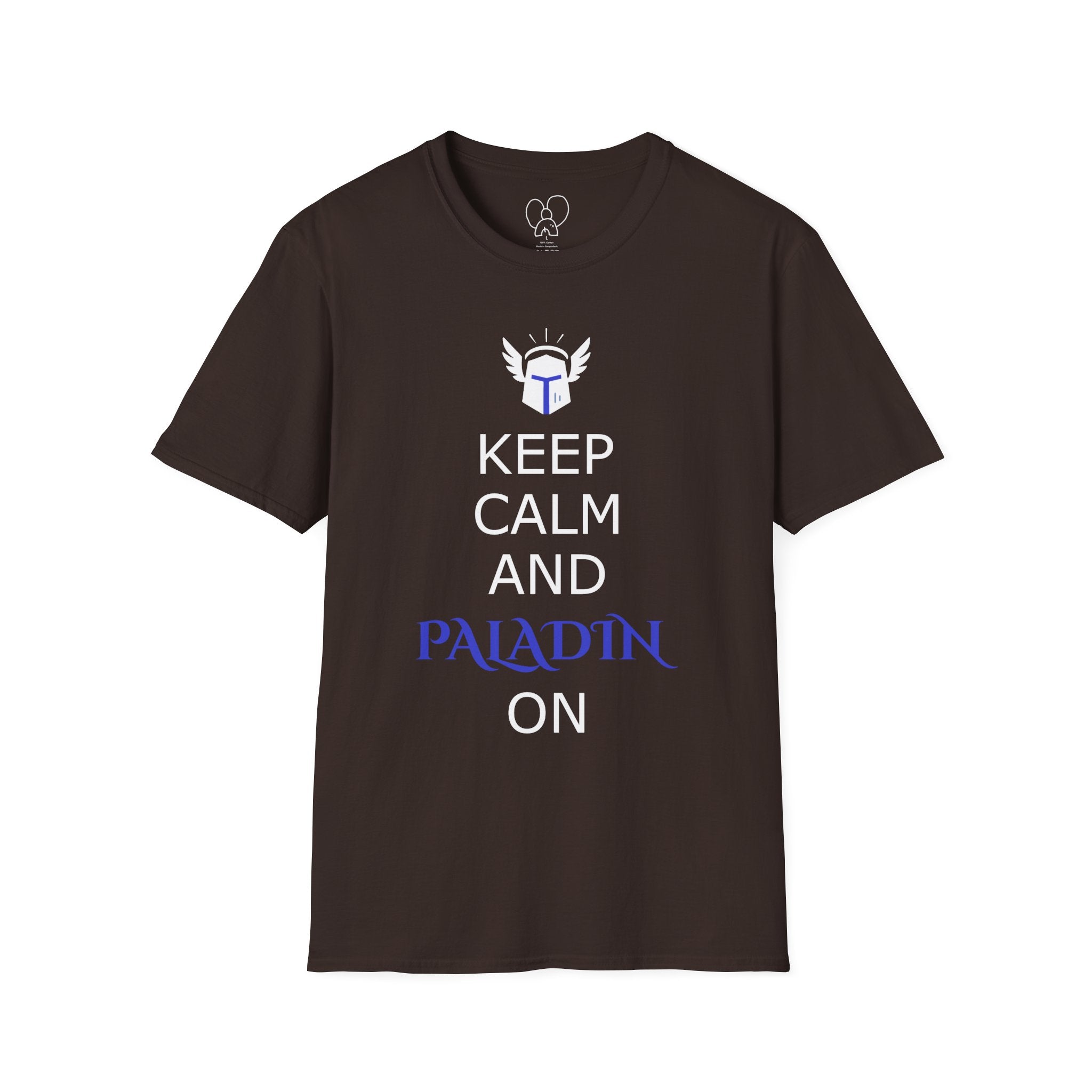 Keep Calm and Paladin On T-Shirt, Unisex Gaming Tee