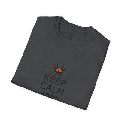 Keep Calm and Warlock On T-Shirt, Halloween Shirt, Gift for Witches, Unisex Tee, Spooky Style, Casual Everyday Wear