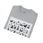 Cute Cartoon Characters Unisex T-Shirt, Graphic Tee, Fun Gift for Kids, Comfortable Apparel, Halloween, Birthday Shirt