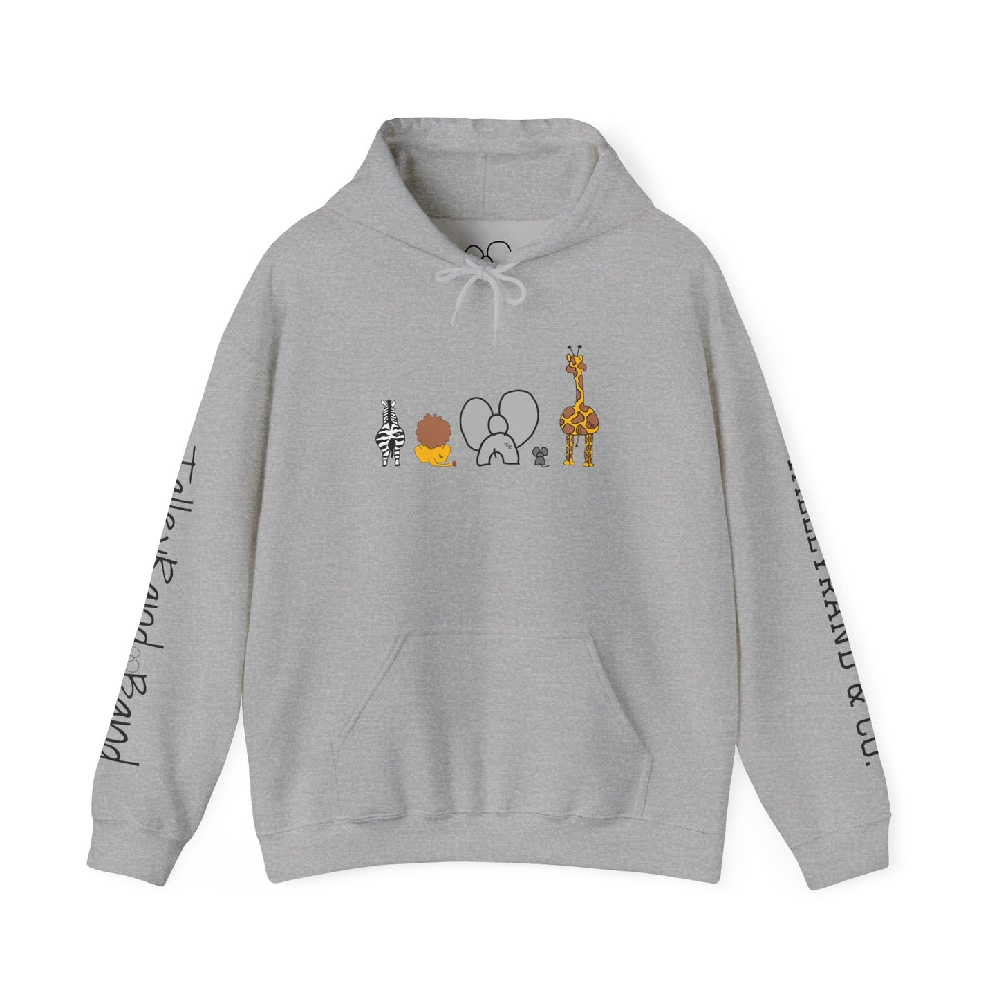 Whimsical Animal Sweatshirt, Cozy Unisex Hoodie for Kids & Teens, Fun Gift for Birthdays, Animal Lovers' Apparel