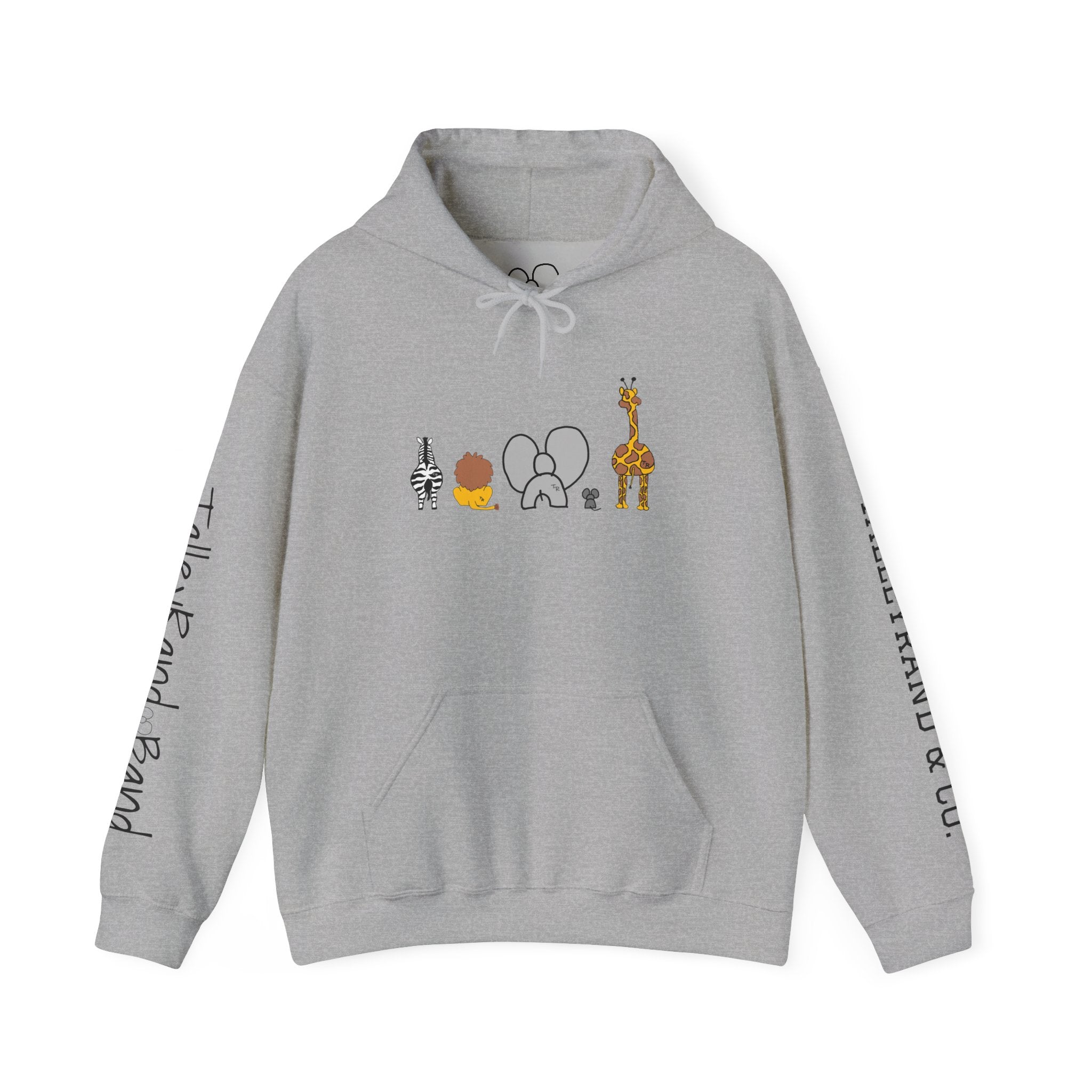 Whimsical Animal Sweatshirt, Cozy Unisex Hoodie for Kids & Teens, Fun Gift for Birthdays, Animal Lovers' Apparel