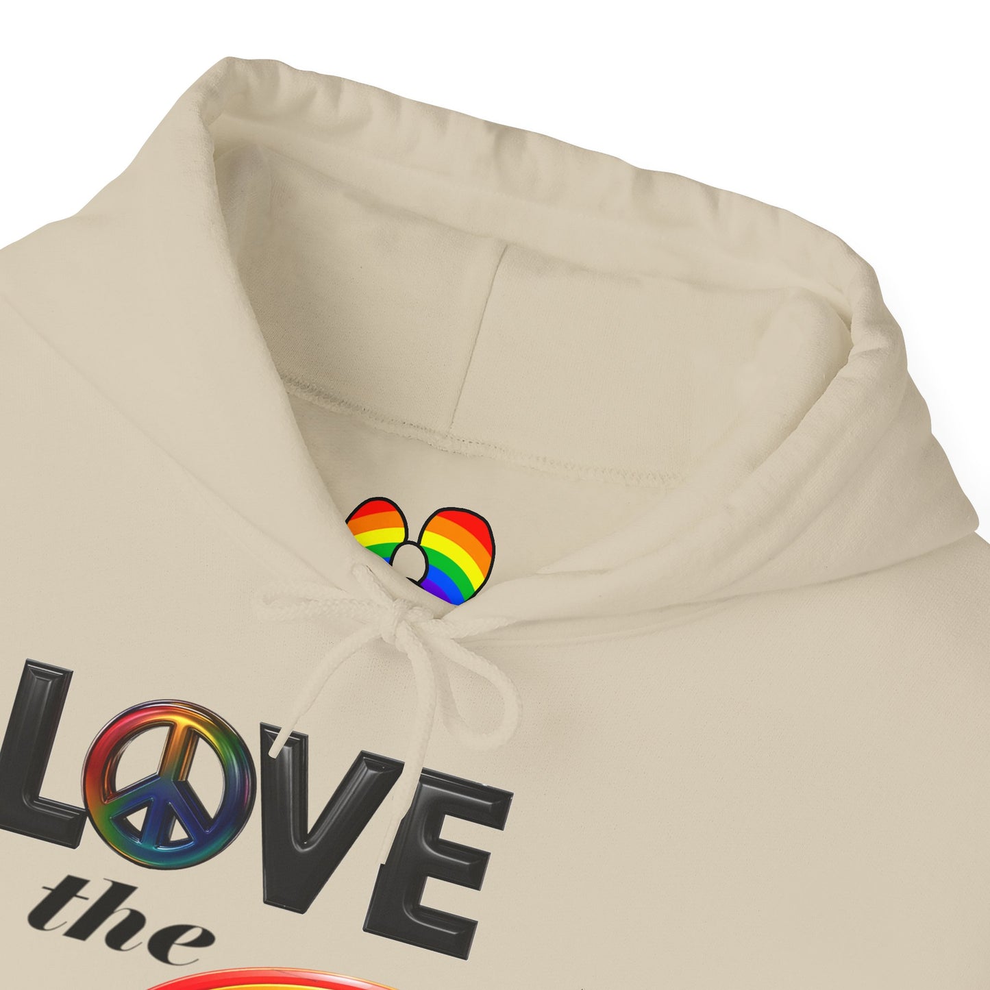 Rainbow Love Peace Hoodie