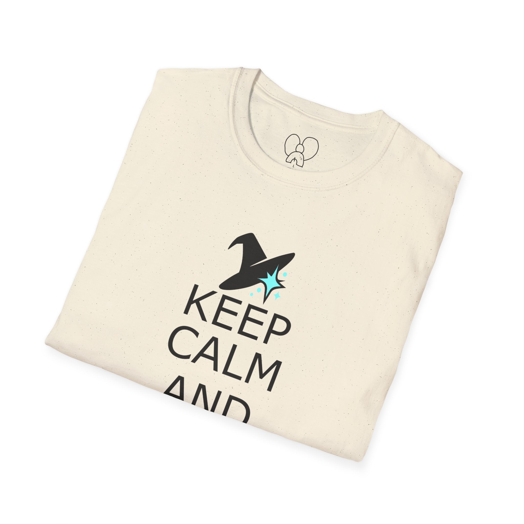 Keep Calm and Wizard On T-Shirt, Unisex Tee, Magical Gift