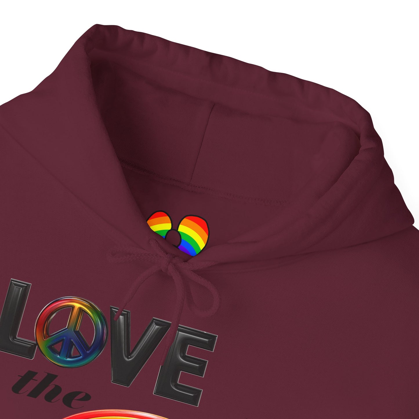 Rainbow Love Peace Hoodie