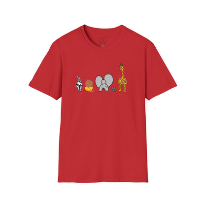 Animal Band Graphic T-Shirt, Cute Zoo Animal Tee, Unisex T-Shirt, Birthday Gift, Fun, Family, Party Outfit, Adventure Shirt