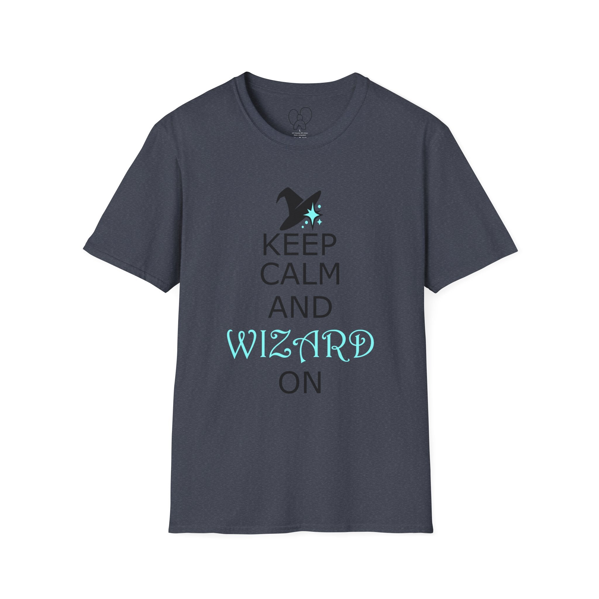 Keep Calm and Wizard On T-Shirt, Unisex Tee, Magical Gift