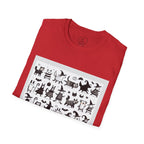 Cute Cartoon Characters Unisex T-Shirt, Graphic Tee, Fun Gift for Kids, Comfortable Apparel, Halloween, Birthday Shirt