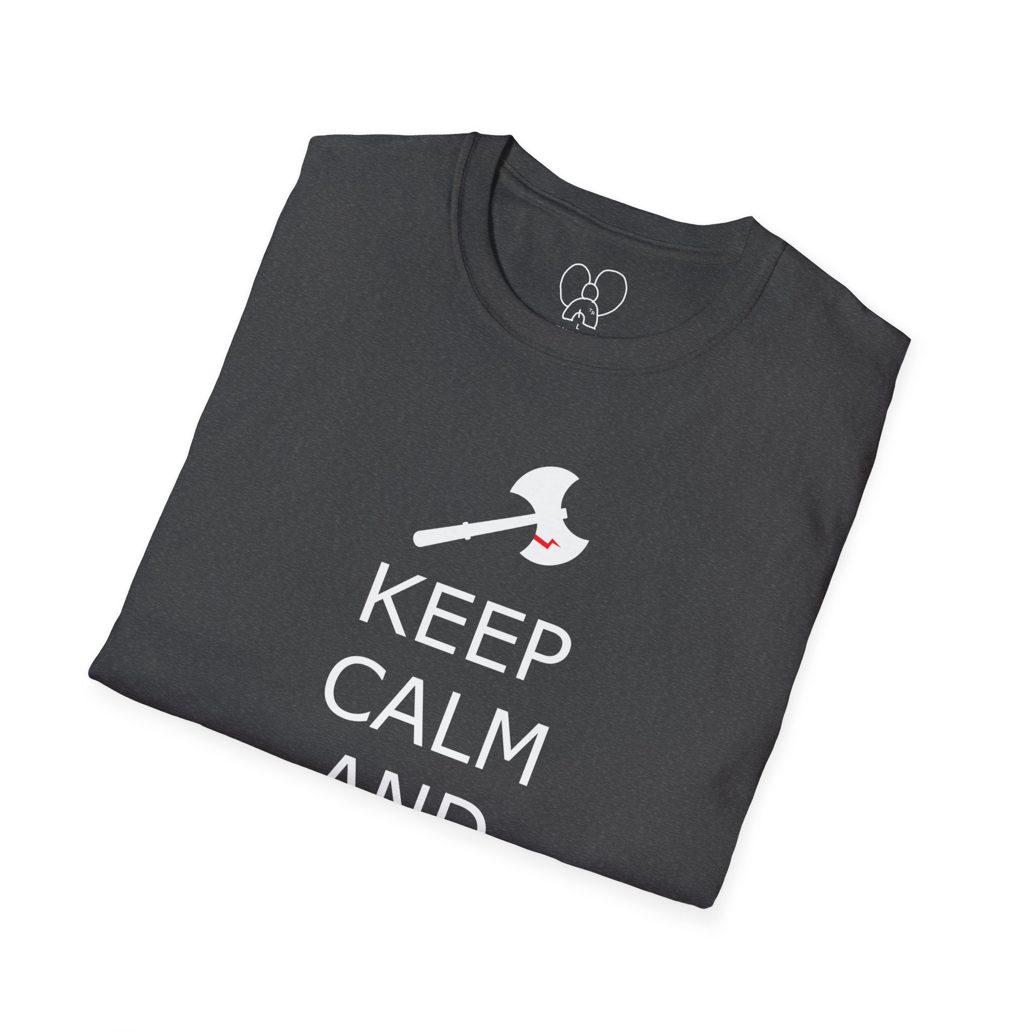Keep Calm and Barbarian On Unisex Softstyle T-Shirt
