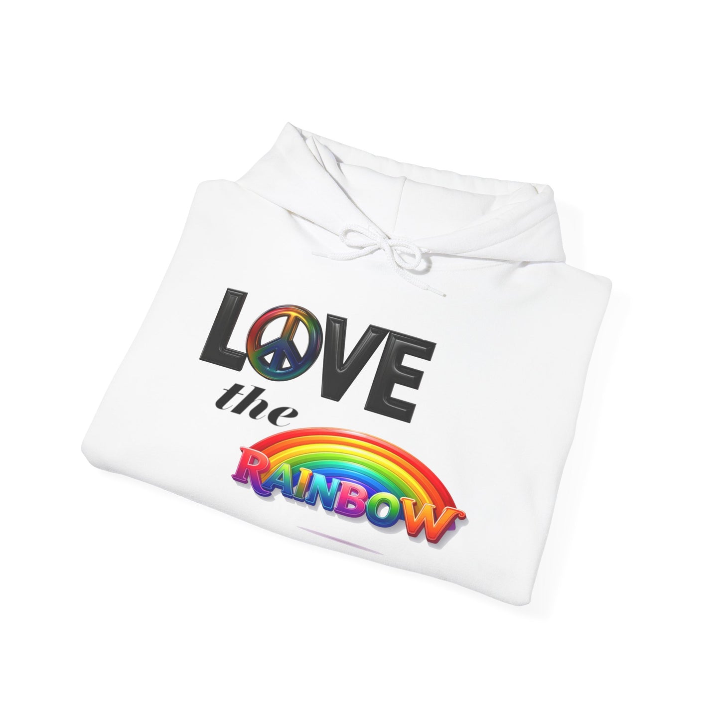 Rainbow Love Peace Hoodie