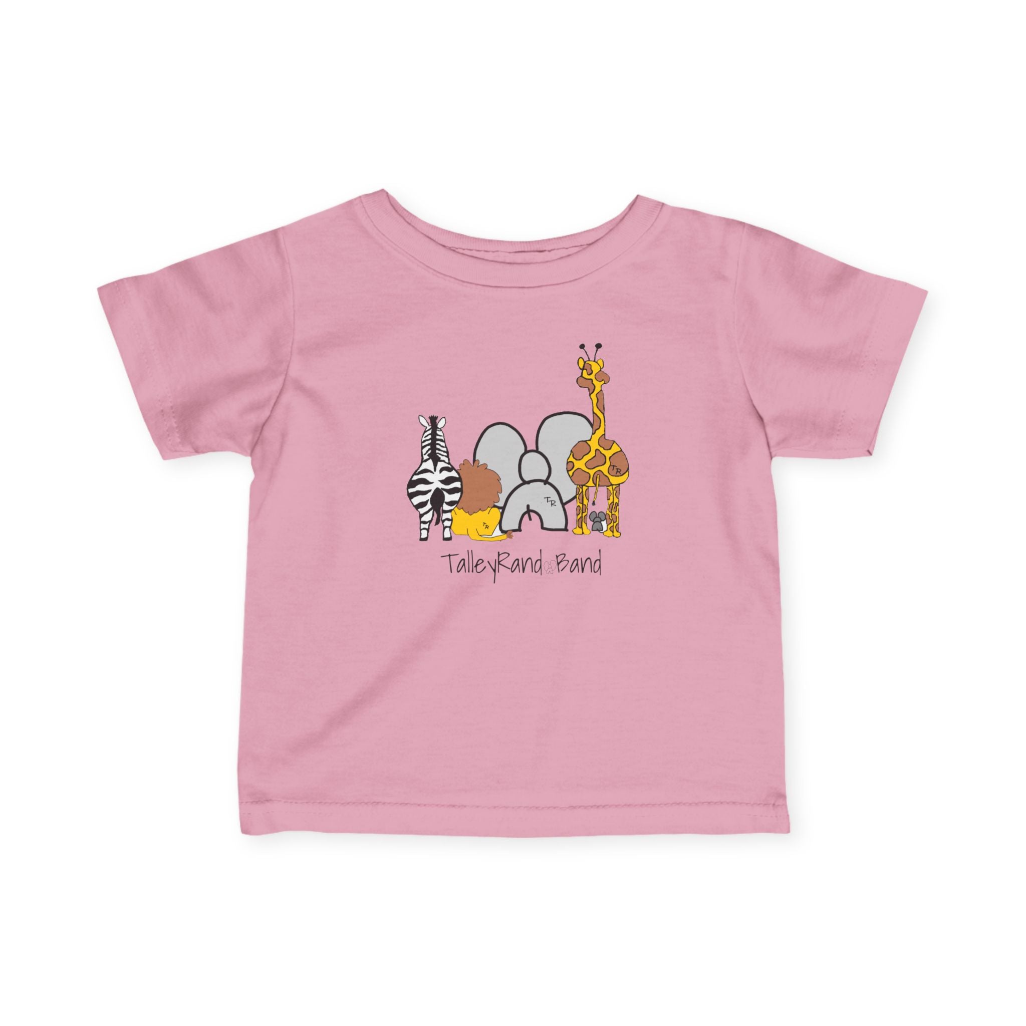 Baby/Infant Tee - Talleyrand Band front - Giraffe Back