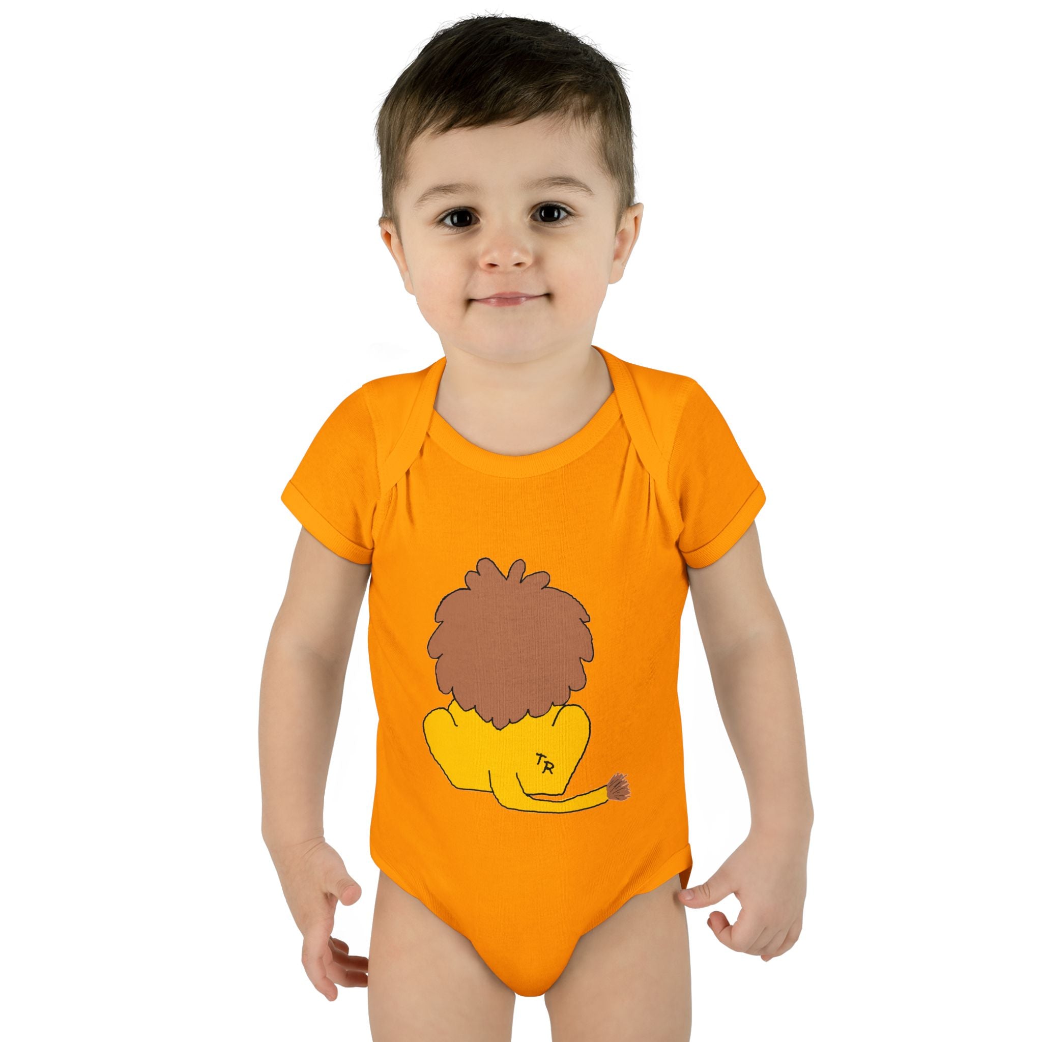 Infant Baby Rib Bodysuit - Lion