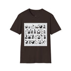 Cute Cartoon Characters Unisex T-Shirt, Graphic Tee, Fun Gift for Kids, Comfortable Apparel, Halloween, Birthday Shirt