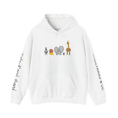 Whimsical Animal Sweatshirt, Cozy Unisex Hoodie for Kids & Teens, Fun Gift for Birthdays, Animal Lovers' Apparel