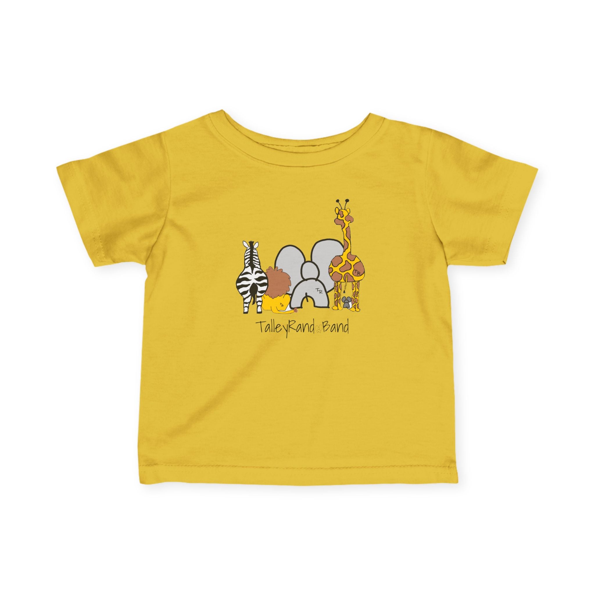 Baby/Infant Tee - Talleyrand Band front - Giraffe Back