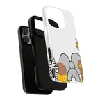 Safari Animal Trio Phone Case — Cute Elephant, Giraffe & Zebra Protective iPhone Cover