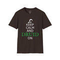 Keep Calm and Druid On Shirt, Unisex Softstyle Tee