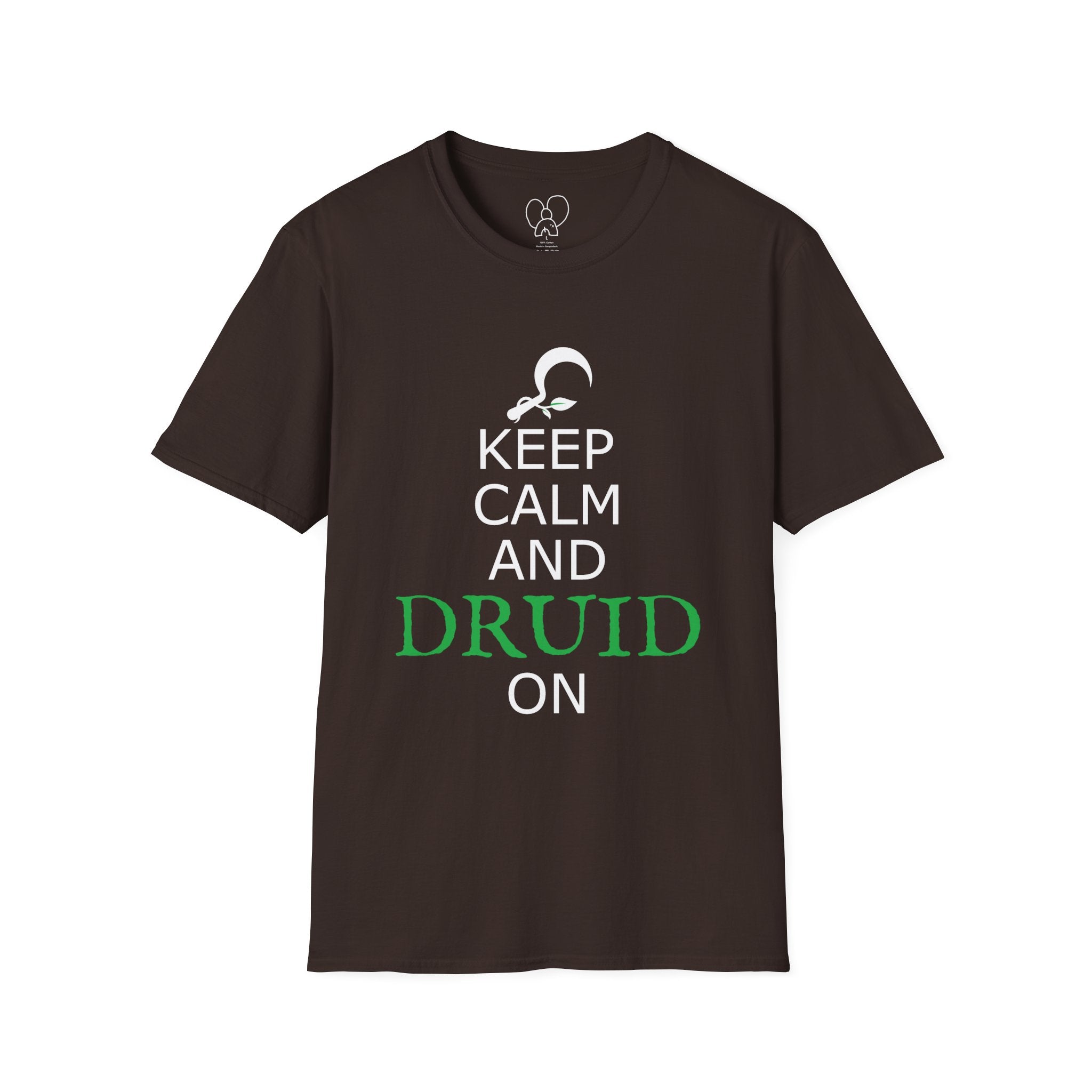 Keep Calm and Druid On Shirt, Unisex Softstyle Tee
