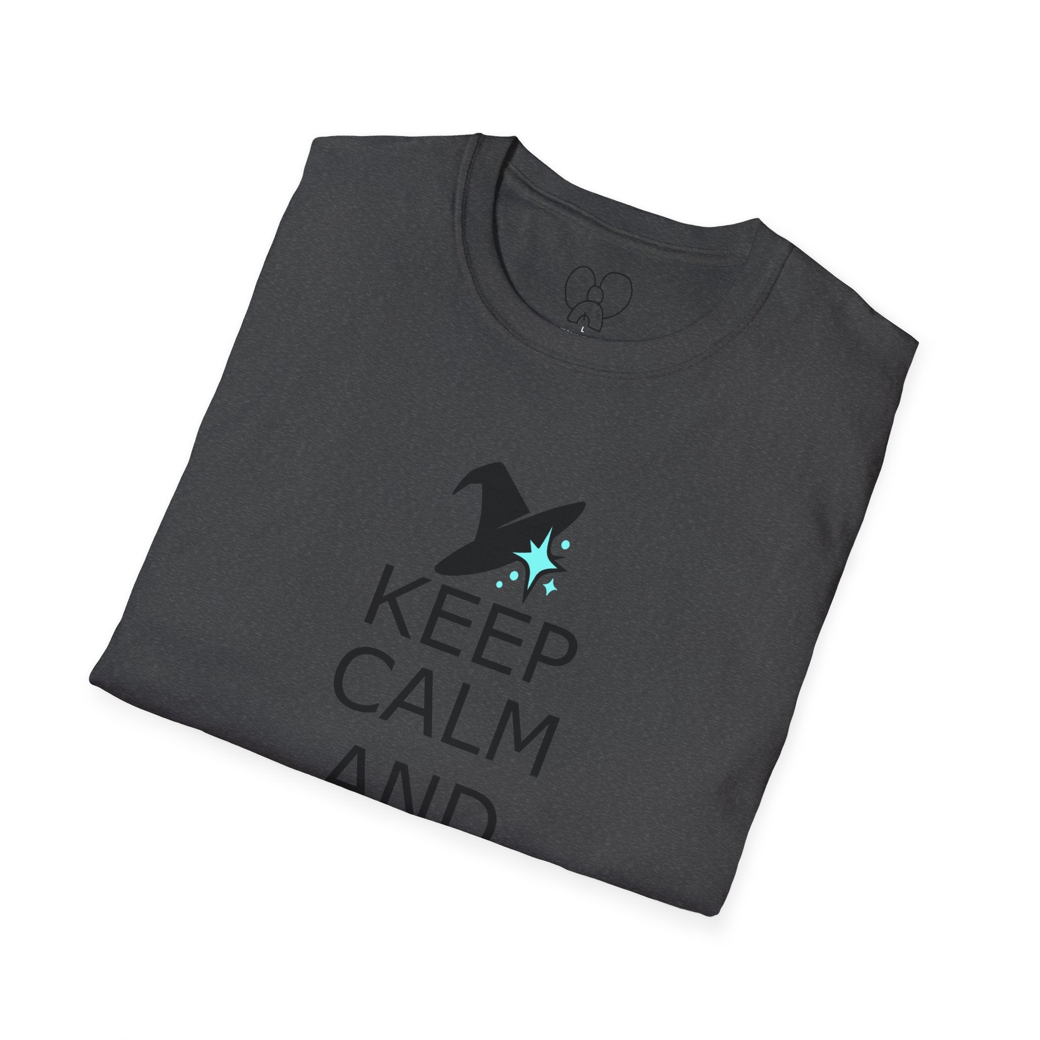 Keep Calm and Wizard On T-Shirt, Unisex Tee, Magical Gift
