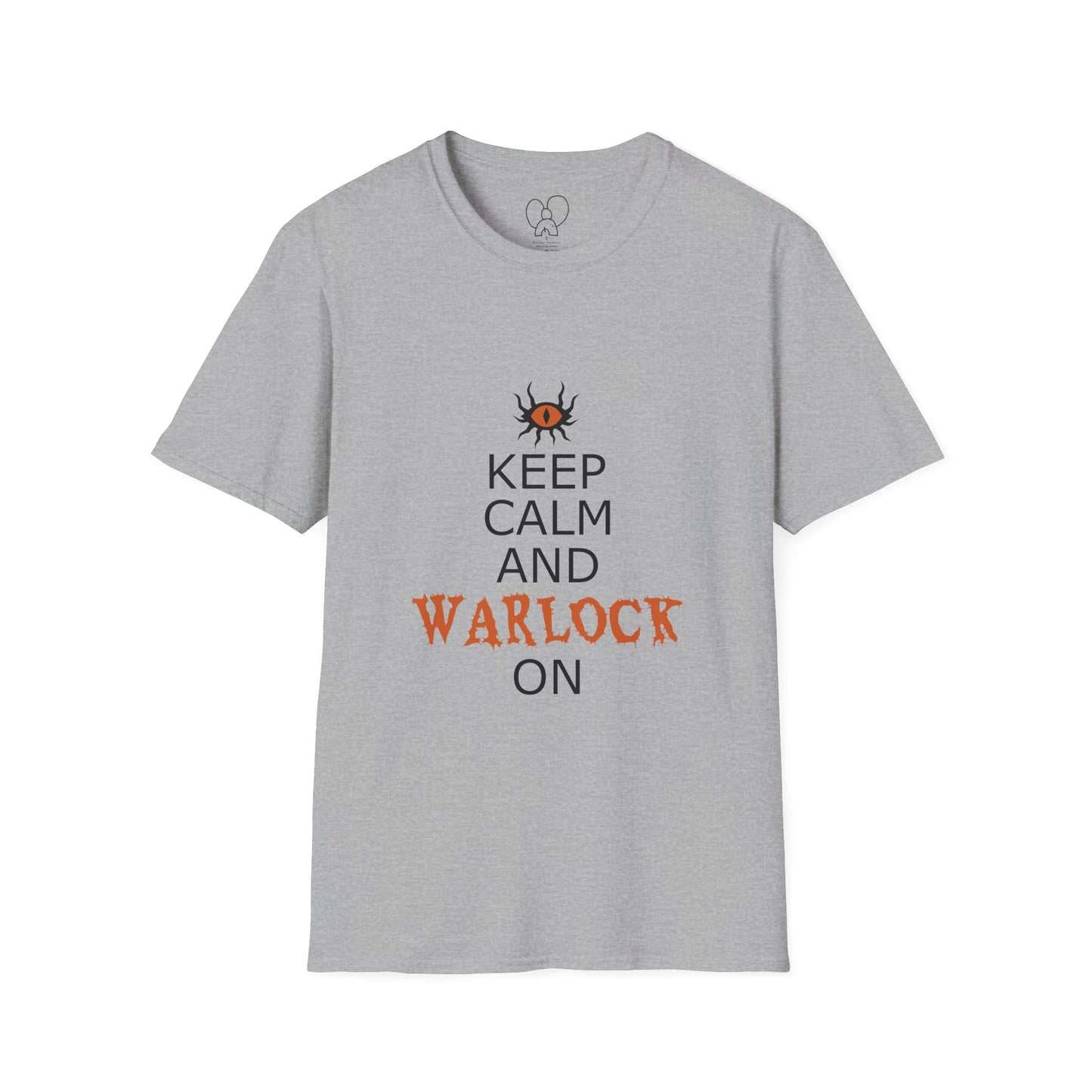 Keep Calm and Warlock On T-Shirt, Halloween Shirt, Gift for Witches, Unisex Tee, Spooky Style, Casual Everyday Wear