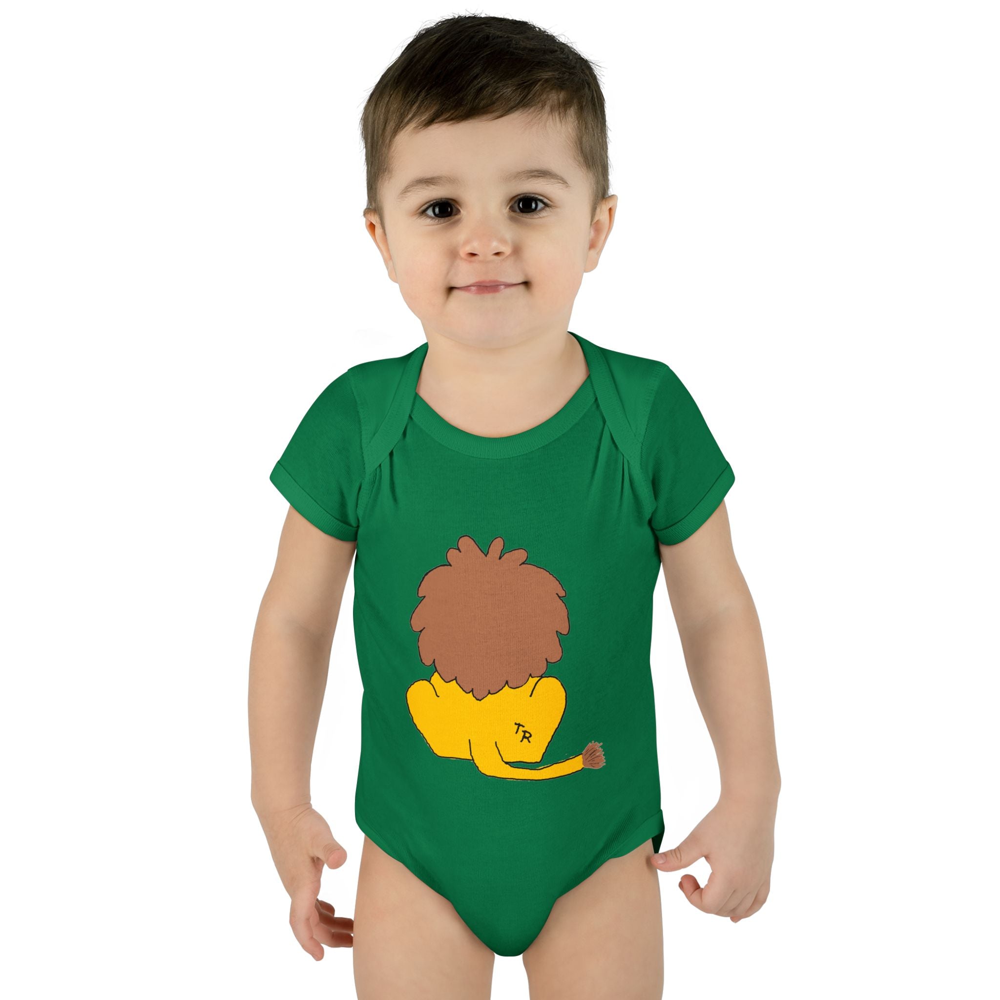 Infant Baby Rib Bodysuit - Lion