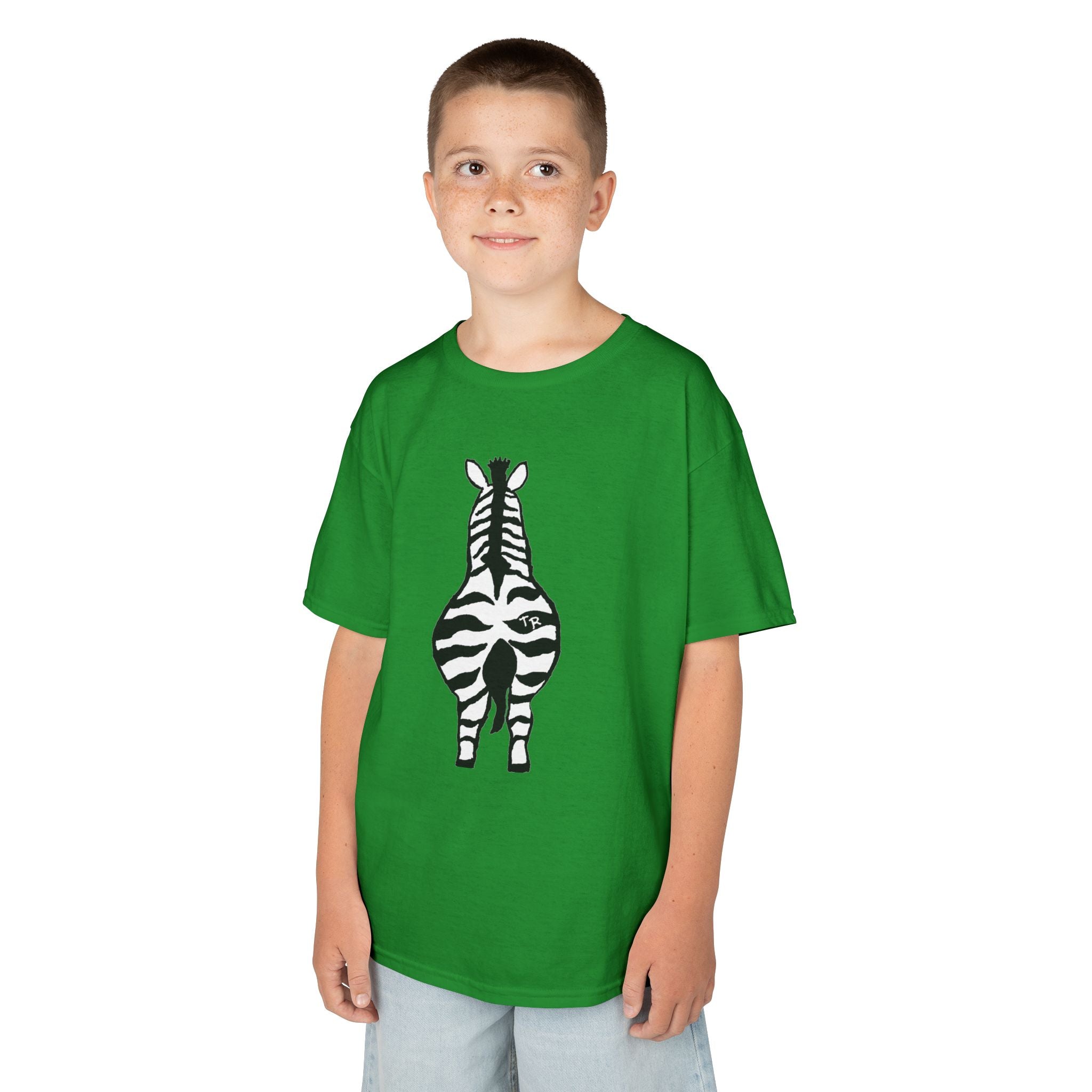 Talleyrand Bands Youth T-shirt with Zebra print front.