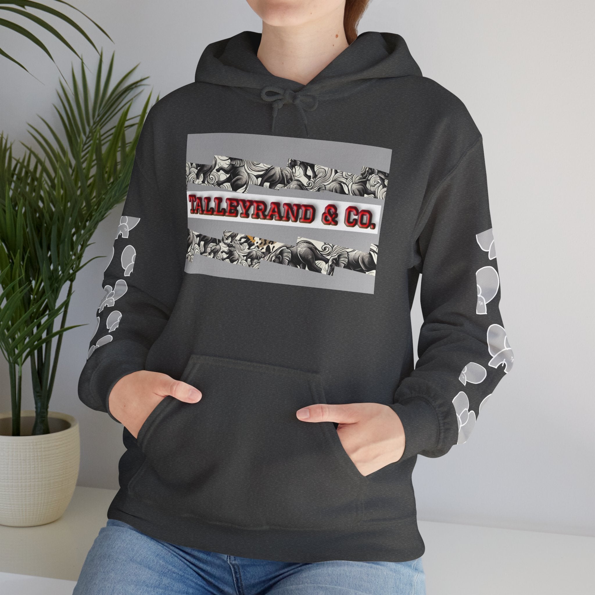 Talleyrand Band Hooded Sweatshirt Text Front/ picture back and picture sleeves
