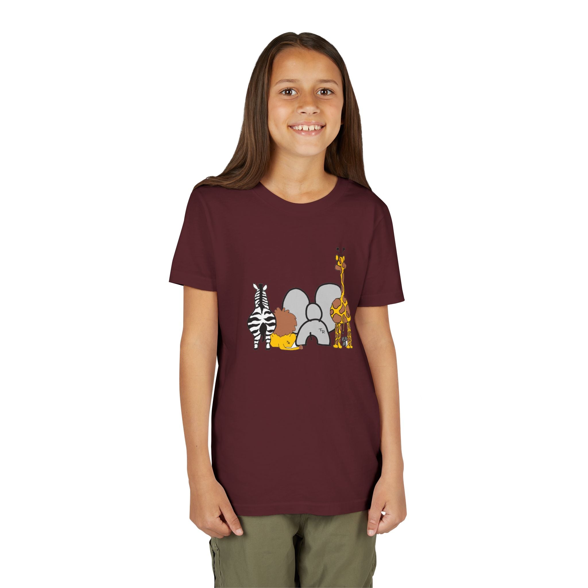 Youth Tee - Animals Front - Elephant