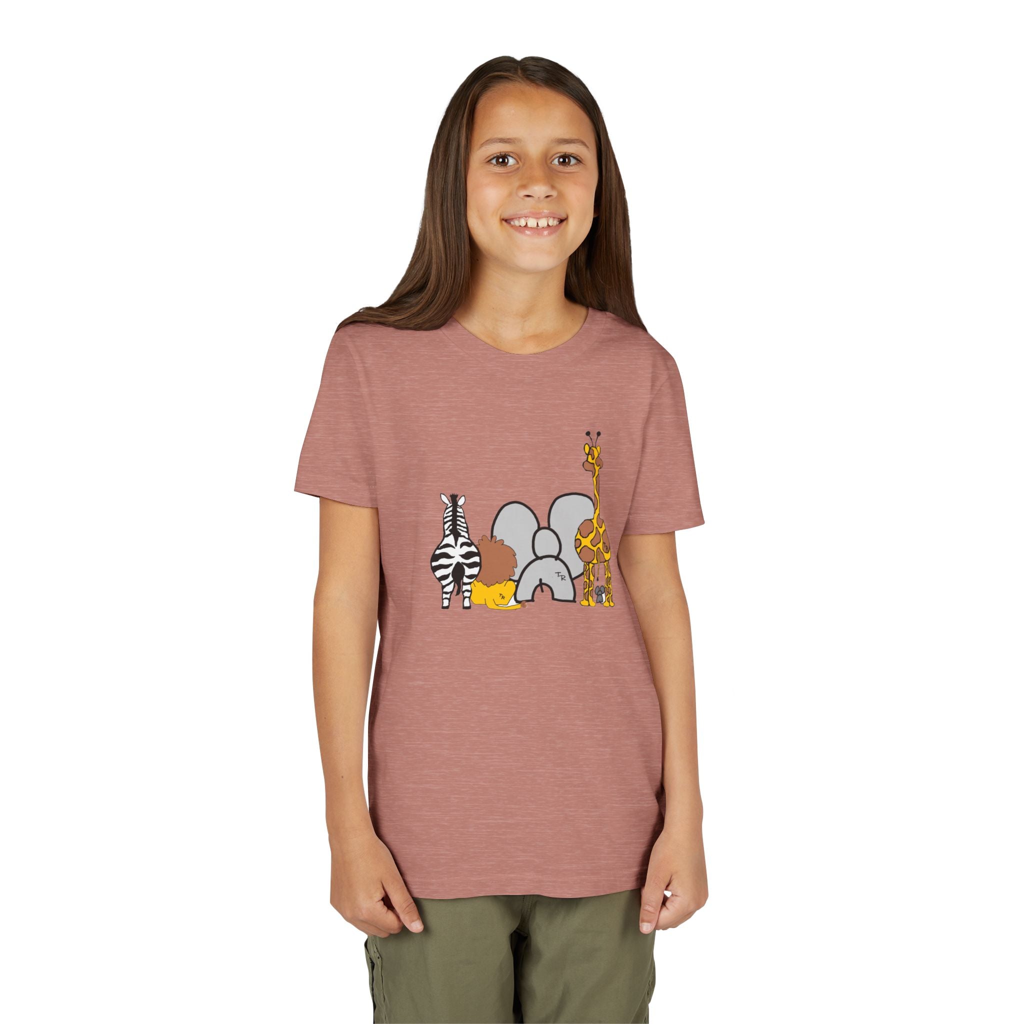 Youth Tee - Animals Front - Elephant