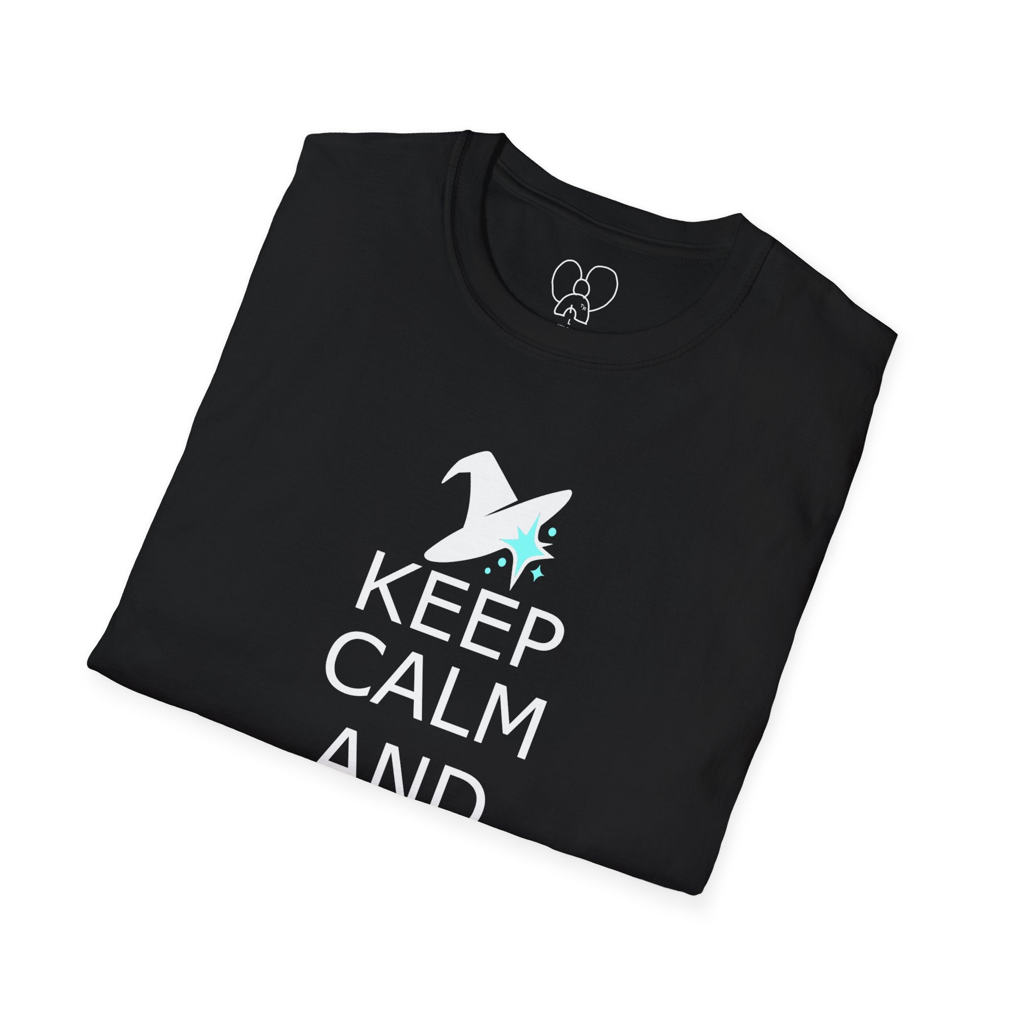 Keep Calm and Wizard On T-Shirt, Unisex Tee, Magical Gift