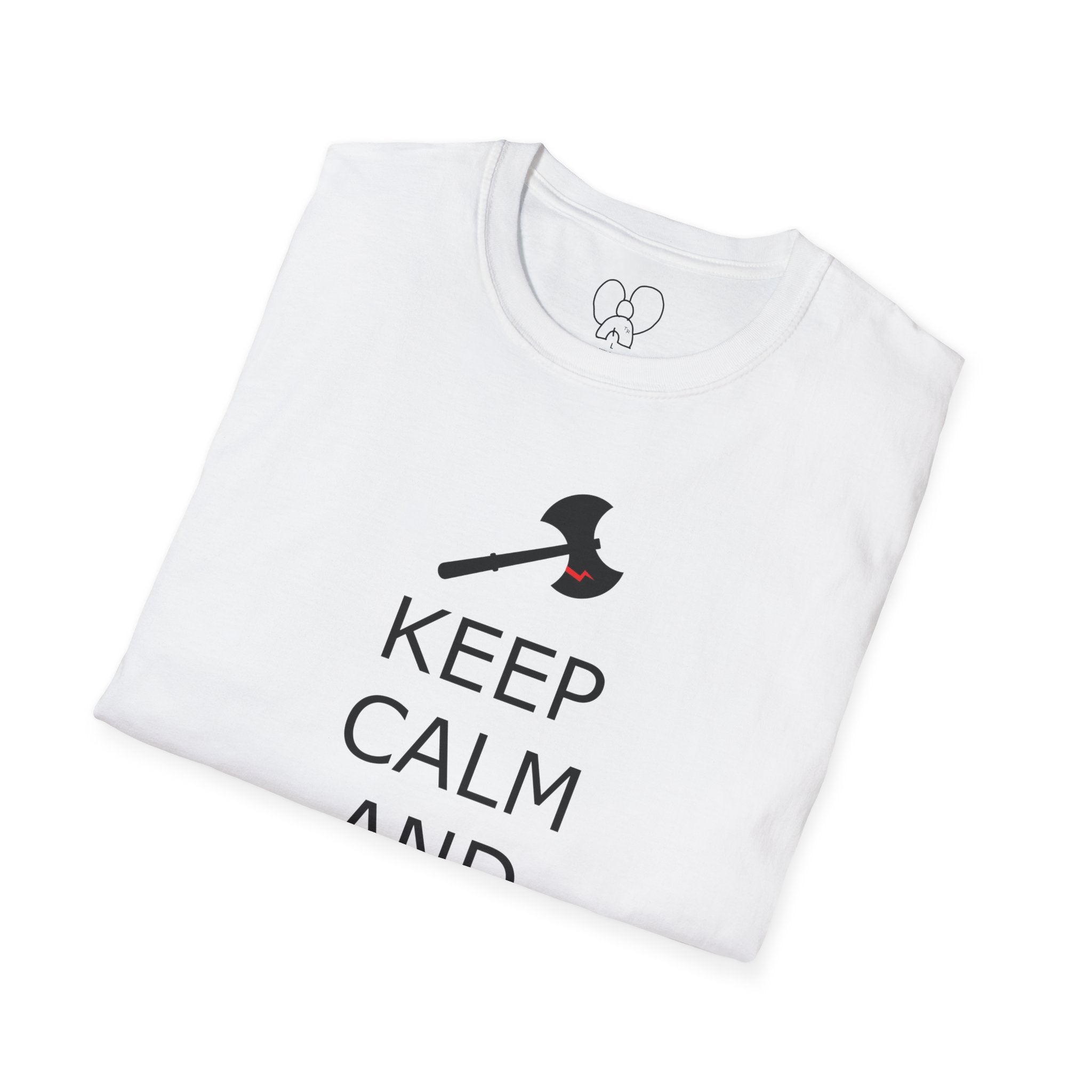 Keep Calm and Barbarian On Unisex Softstyle T-Shirt