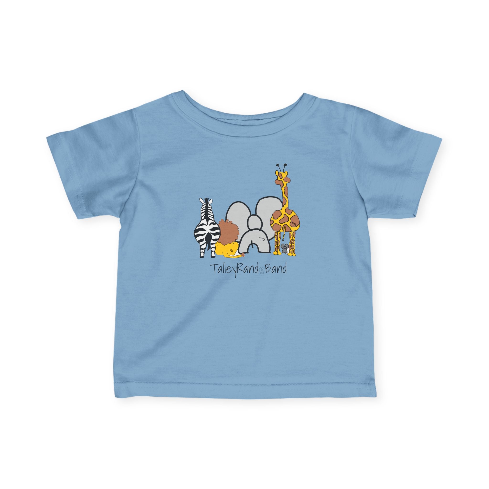 Baby/Infant Tee - Talleyrand Band front - Giraffe Back