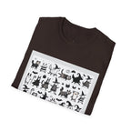 Cute Cartoon Characters Unisex T-Shirt, Graphic Tee, Fun Gift for Kids, Comfortable Apparel, Halloween, Birthday Shirt