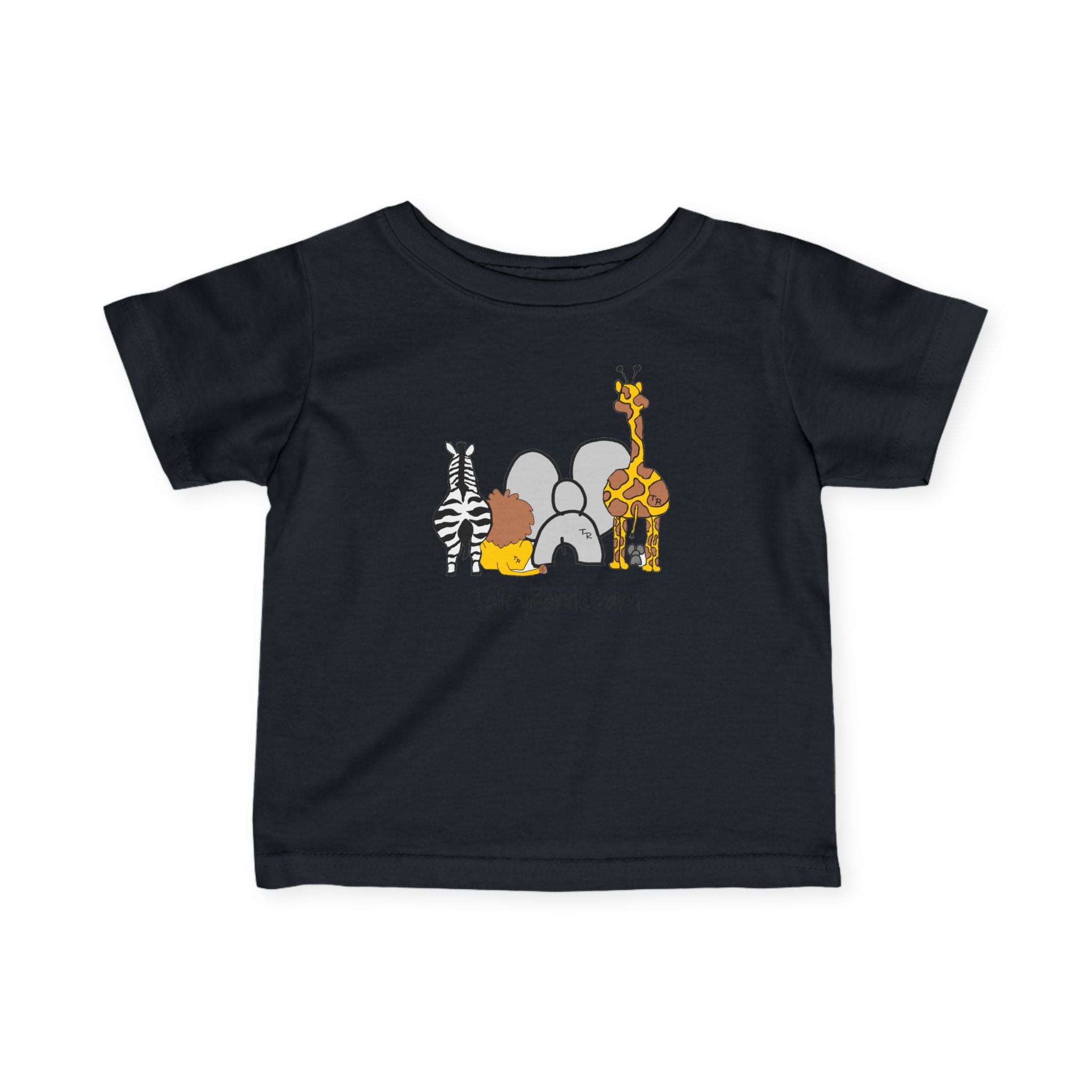 Baby/Infant Tee - Talleyrand Band front - Giraffe Back