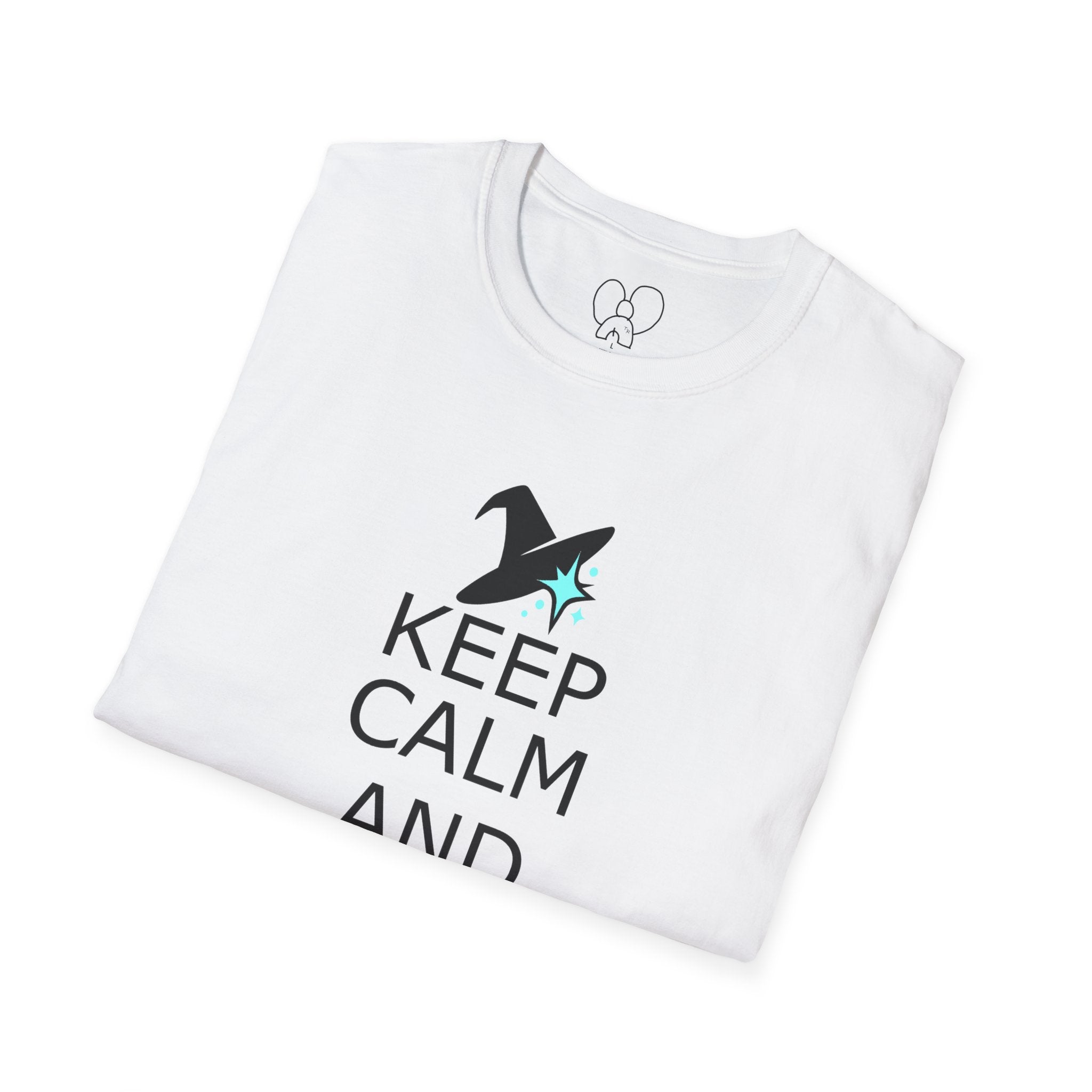 Keep Calm and Wizard On T-Shirt, Unisex Tee, Magical Gift