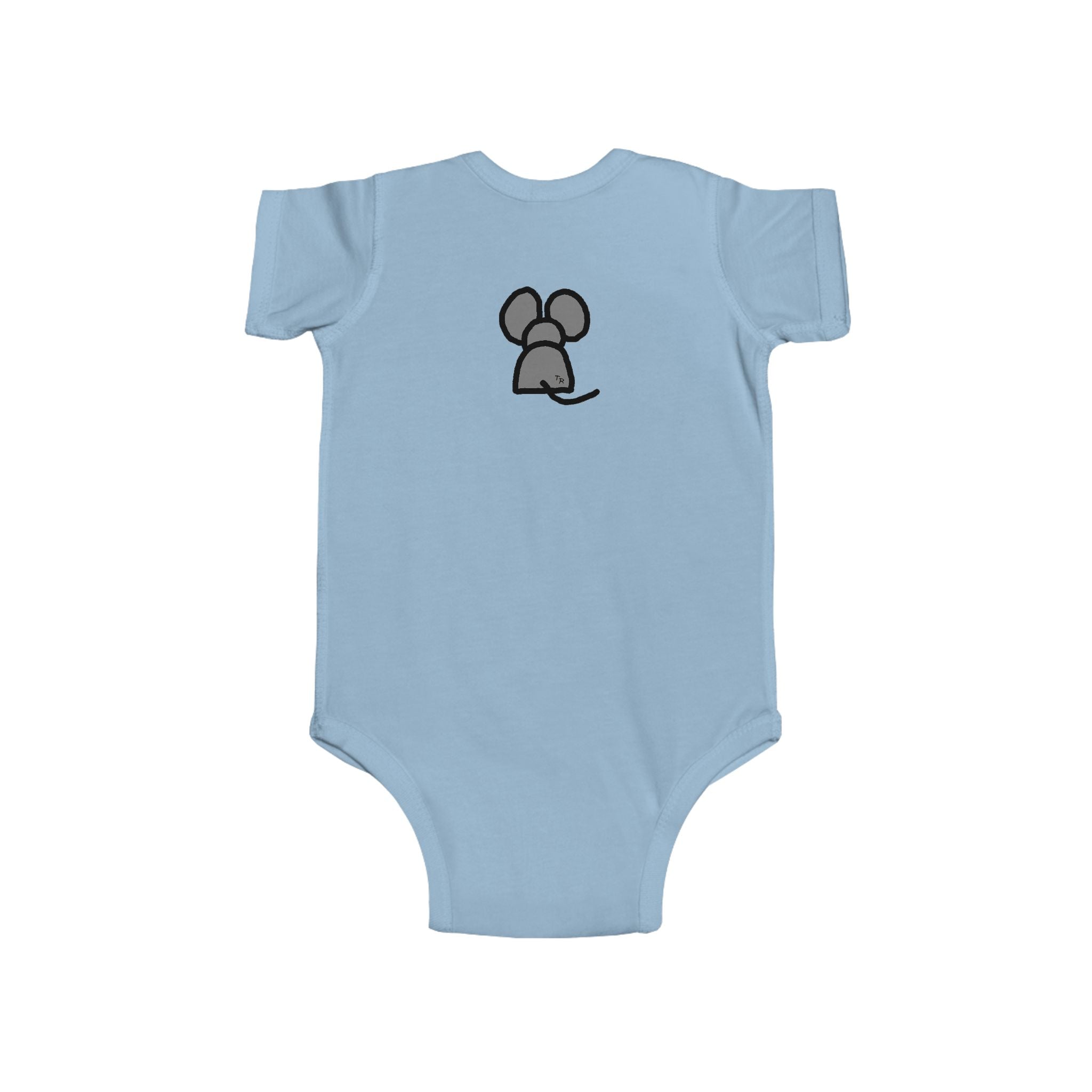 Cute Mouse Design Infant Bodysuit - Soft Jersey Baby Outfit