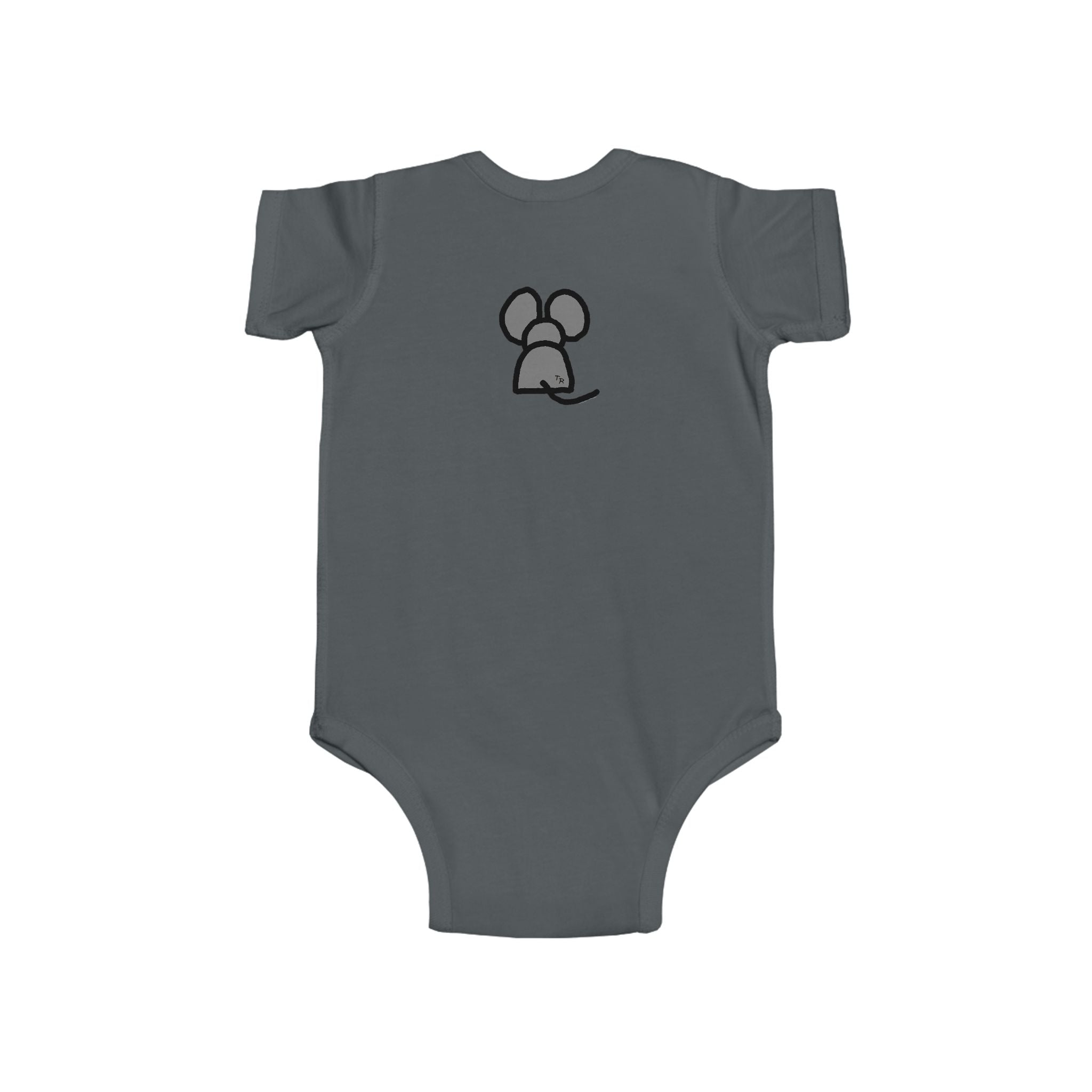 Cute Mouse Design Infant Bodysuit - Soft Jersey Baby Outfit