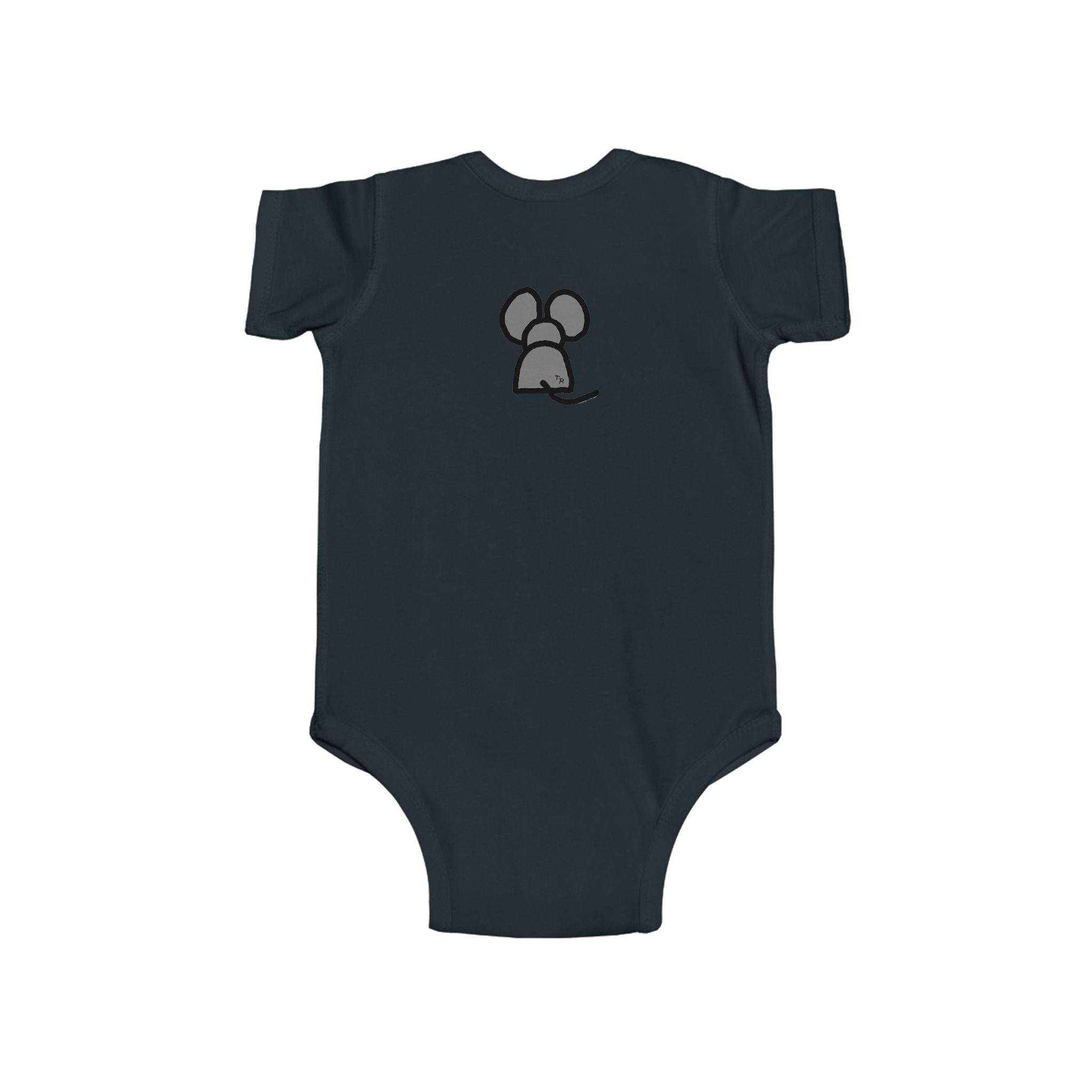 Cute Mouse Design Infant Bodysuit - Soft Jersey Baby Outfit