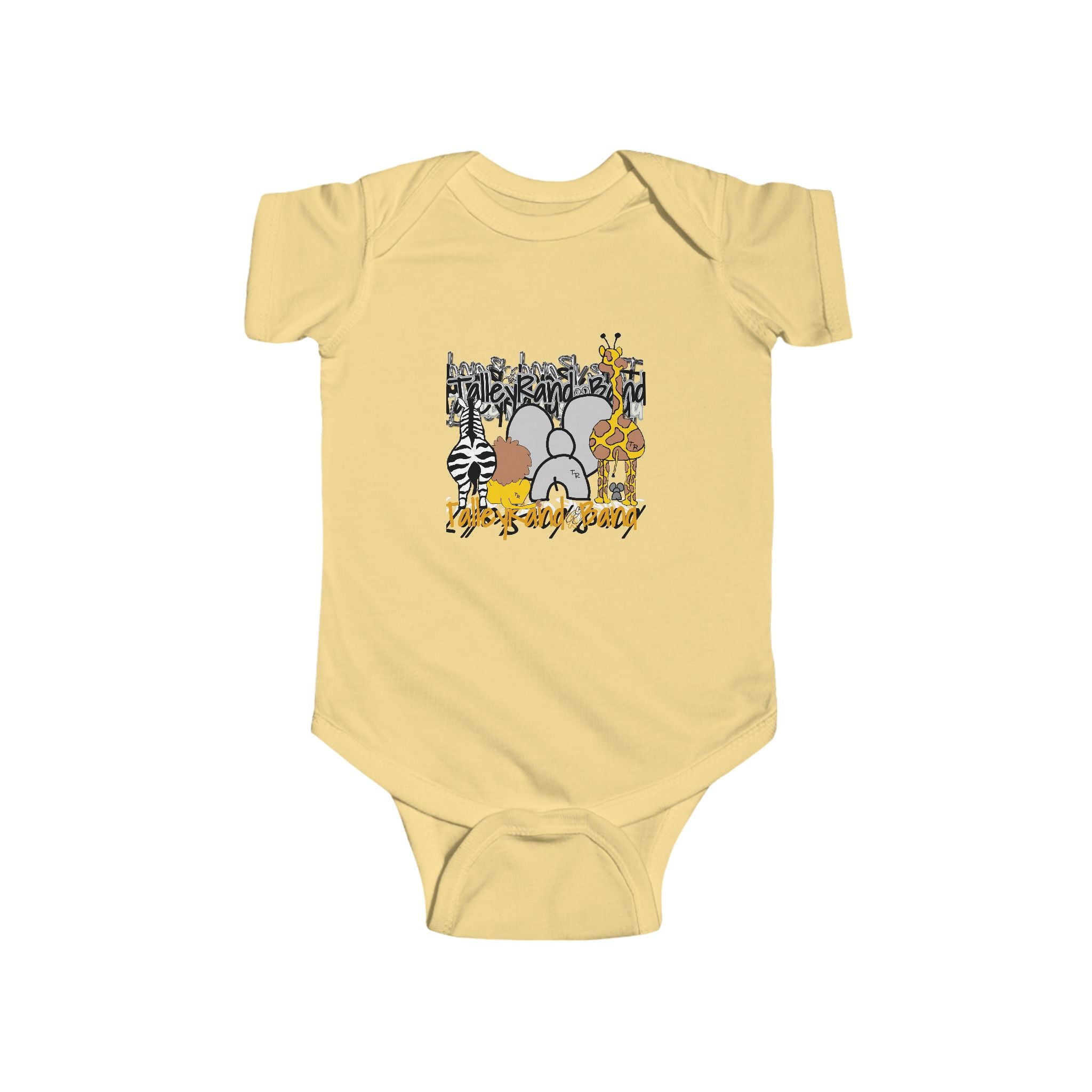 Safari Animal Baby Bodysuit - Cute Jungle Design for Infants