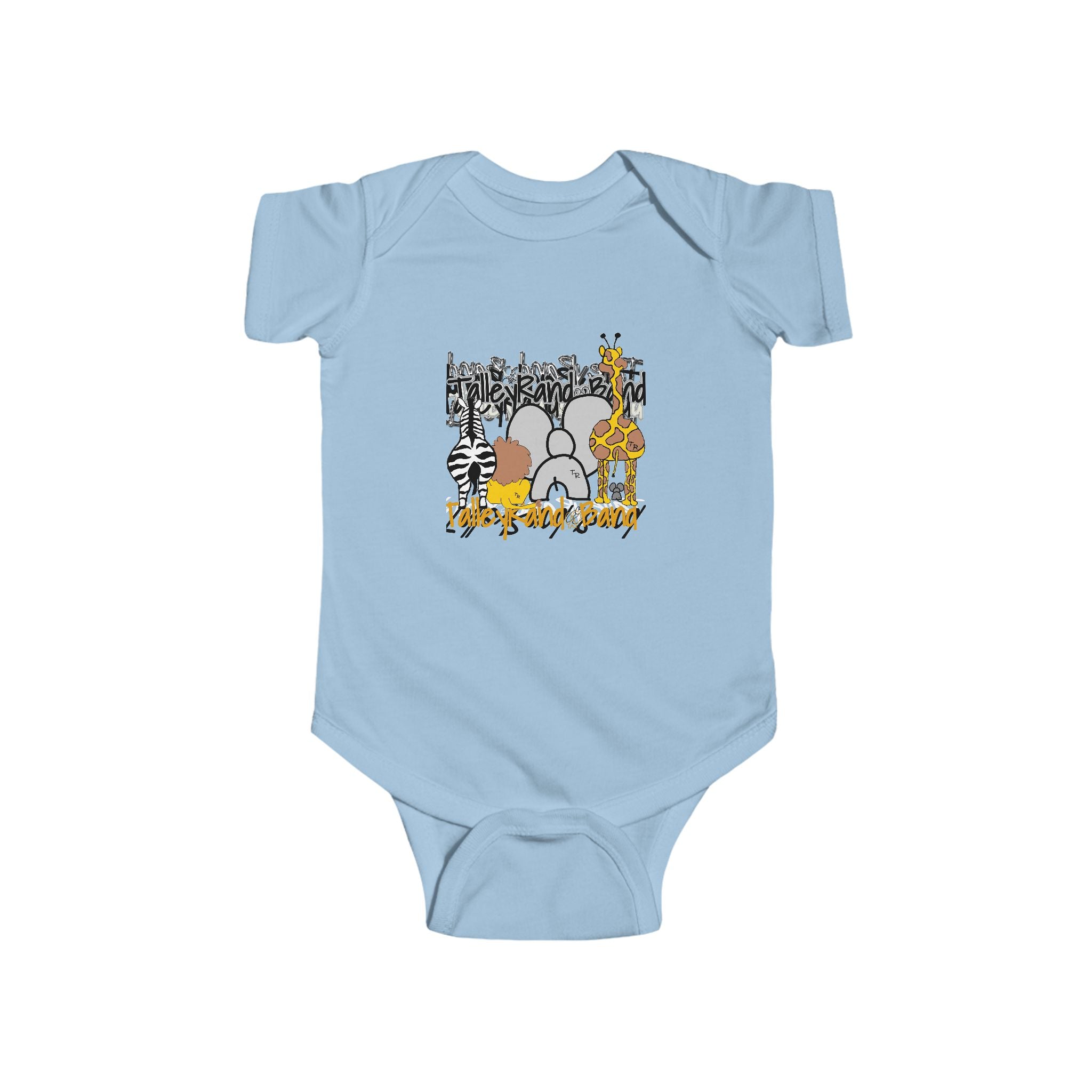 Safari Animal Baby Bodysuit - Cute Jungle Design for Infants
