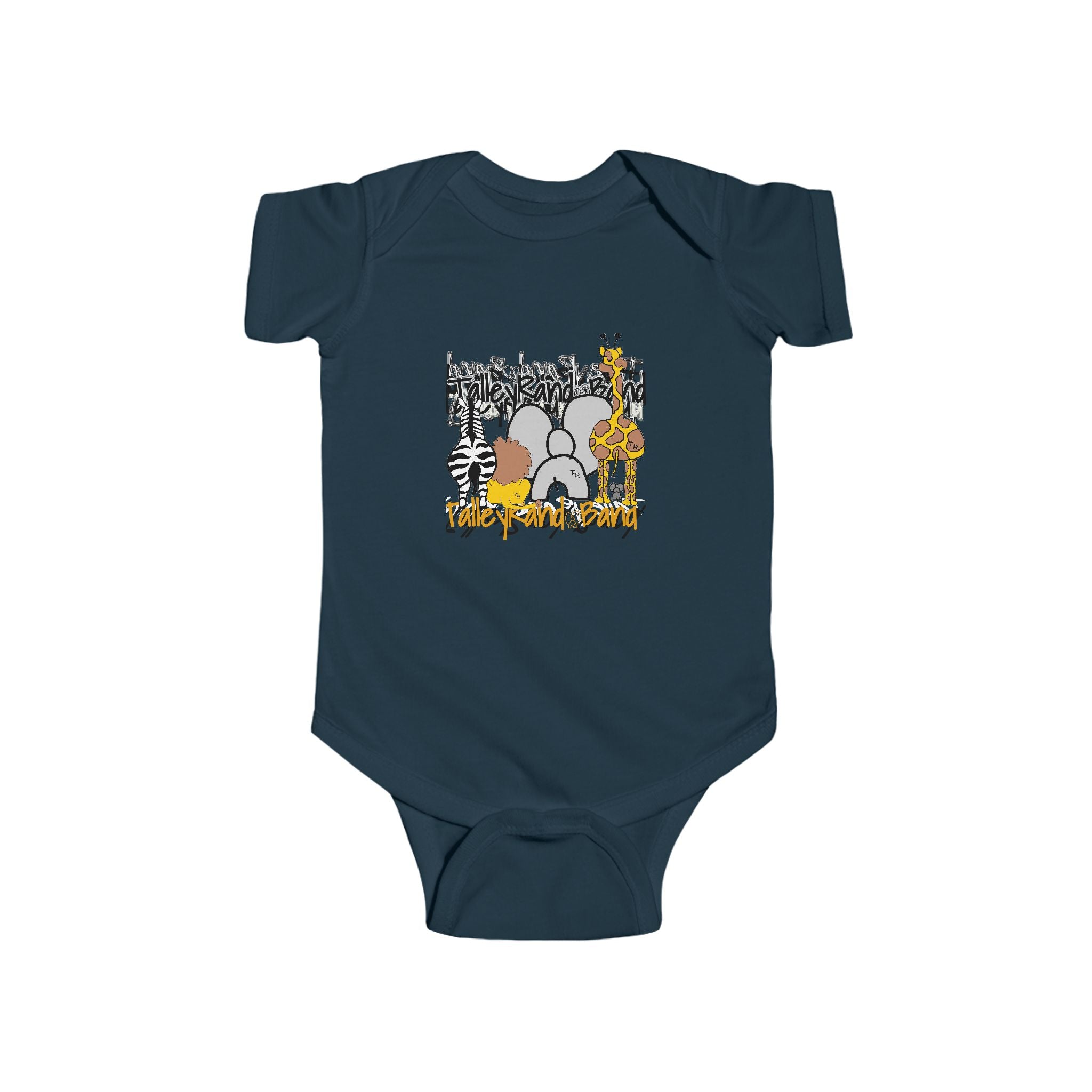 Safari Animal Baby Bodysuit - Cute Jungle Design for Infants