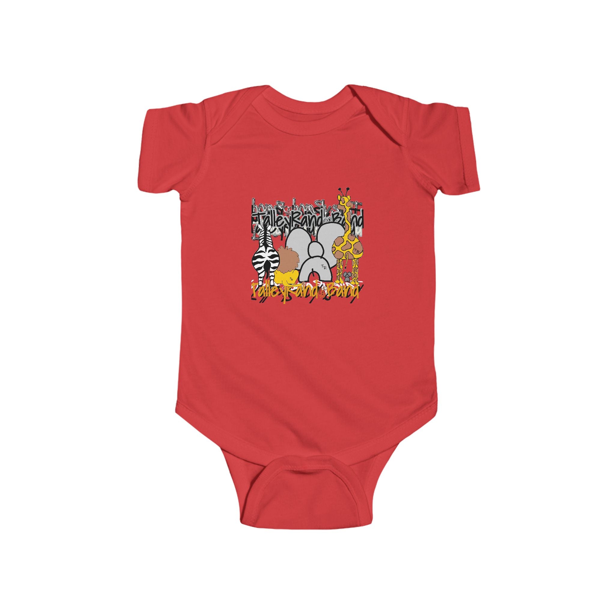 Safari Animal Baby Bodysuit - Cute Jungle Design for Infants
