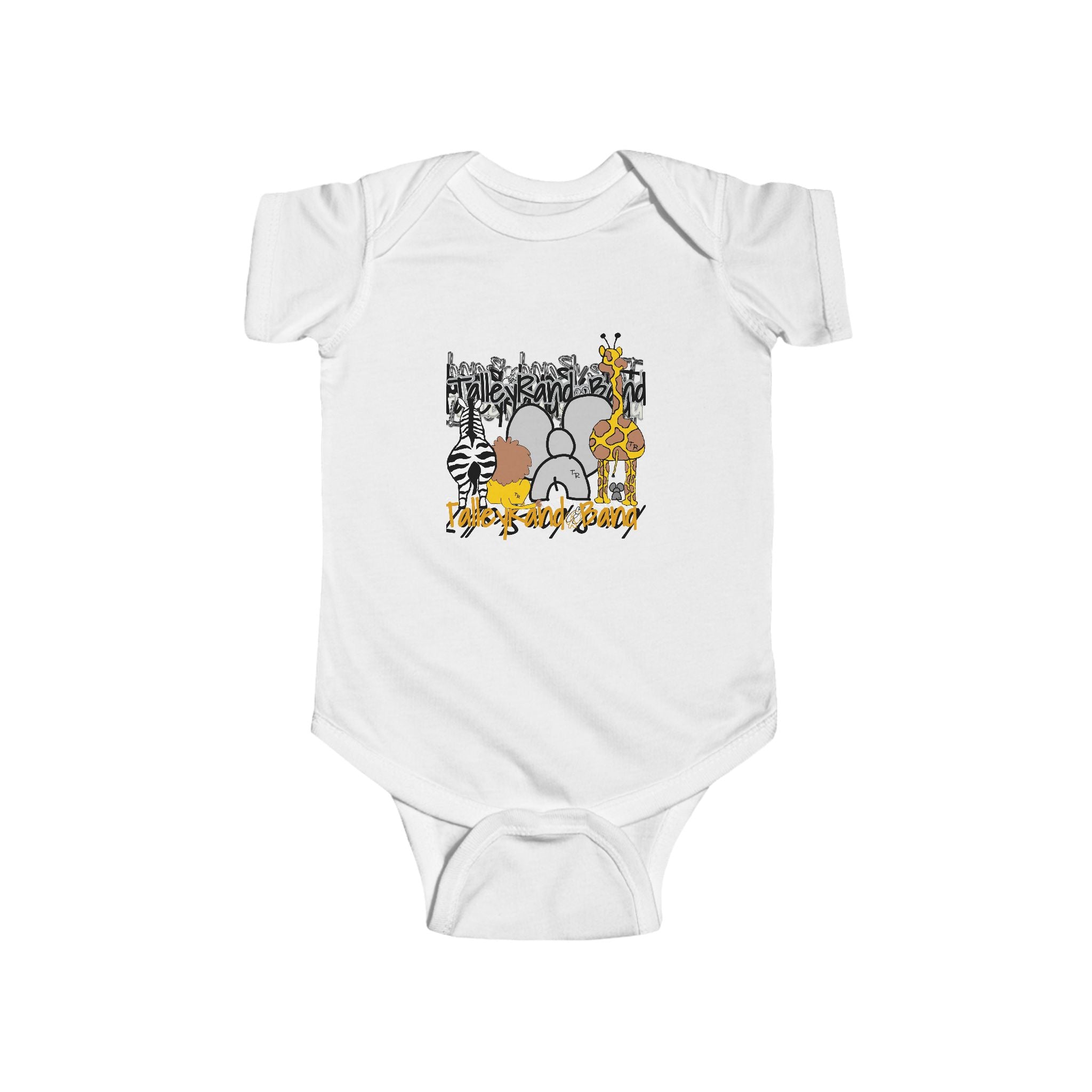 Safari Animal Baby Bodysuit - Cute Jungle Design for Infants