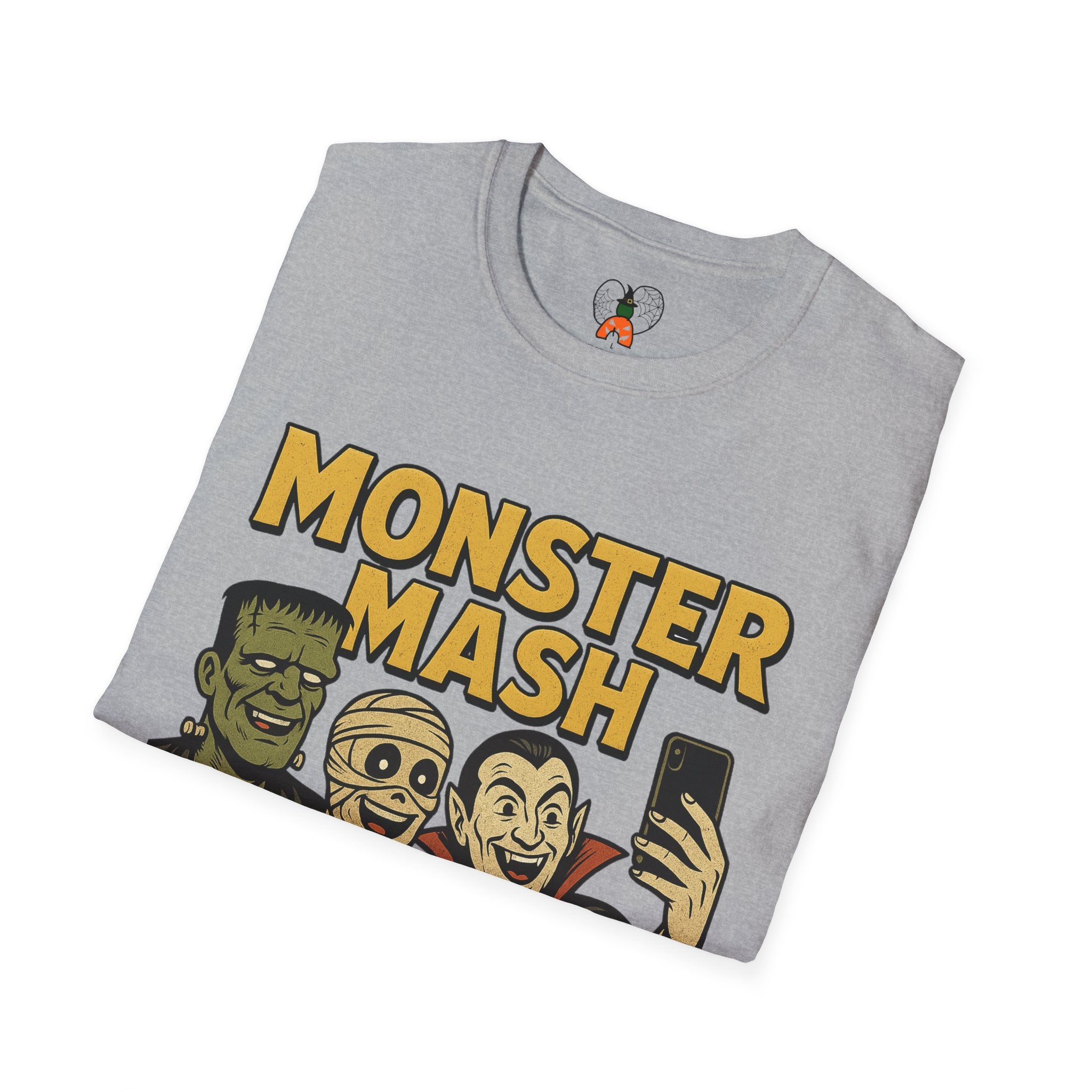Halloween Monster Mash Social Club T-Shirt, Unisex Softstyle Tee, Spooky Party Shirt, Halloween Costume Tee, Fun Graphic Tee