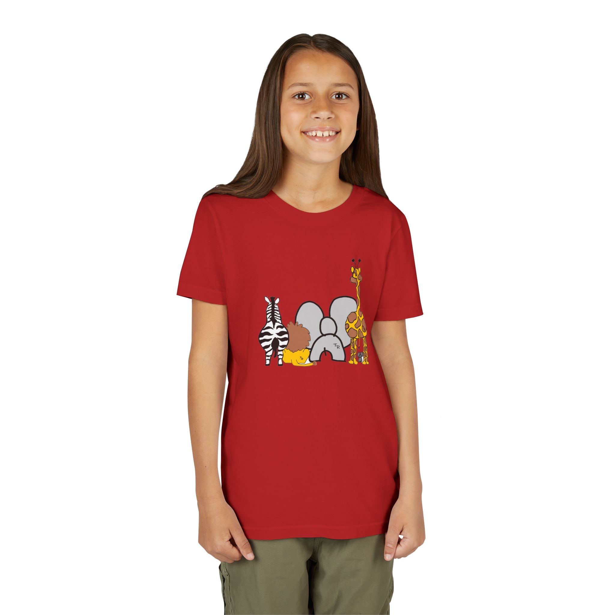 Youth Tee - Animals Front - Elephant