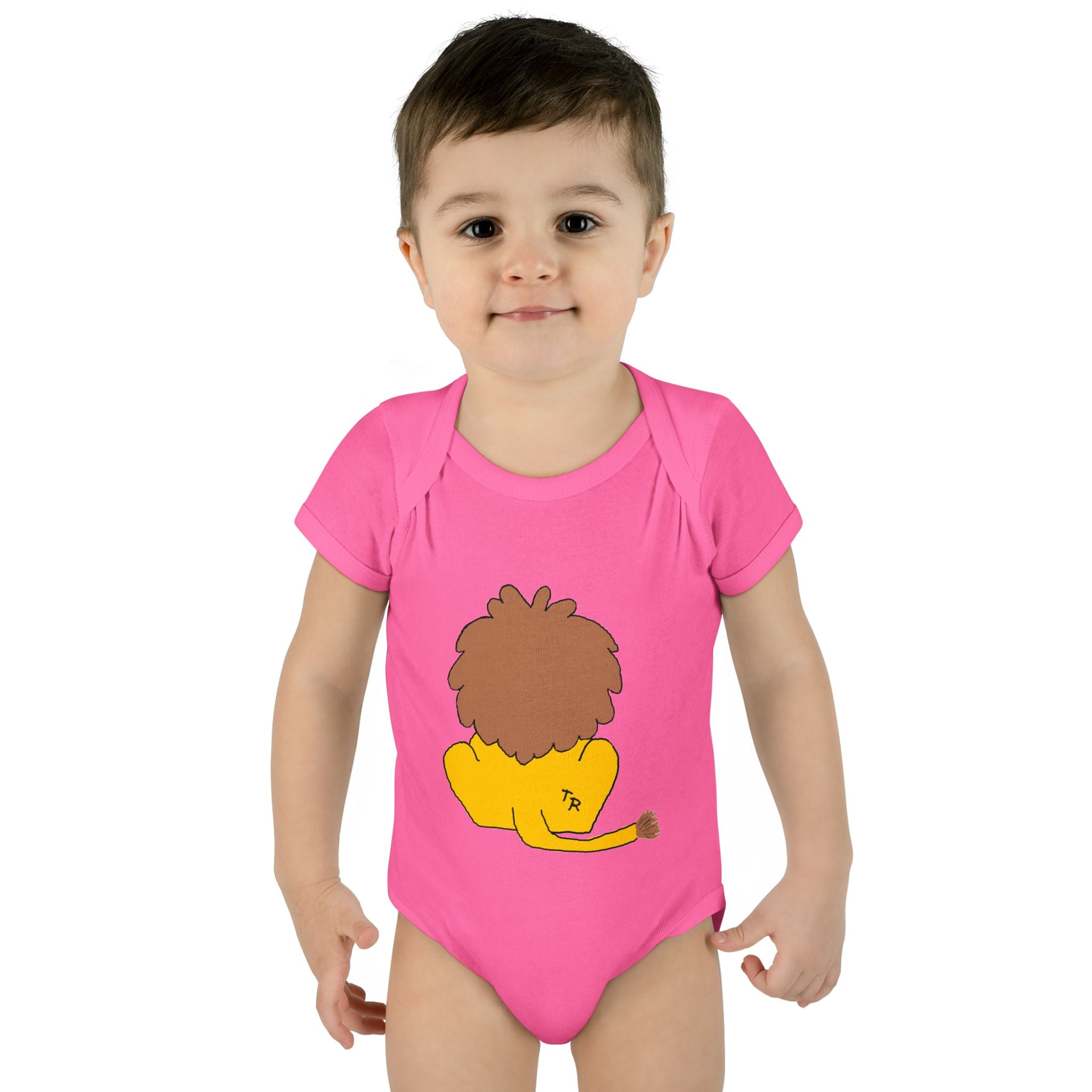 Infant Baby Rib Bodysuit - Lion