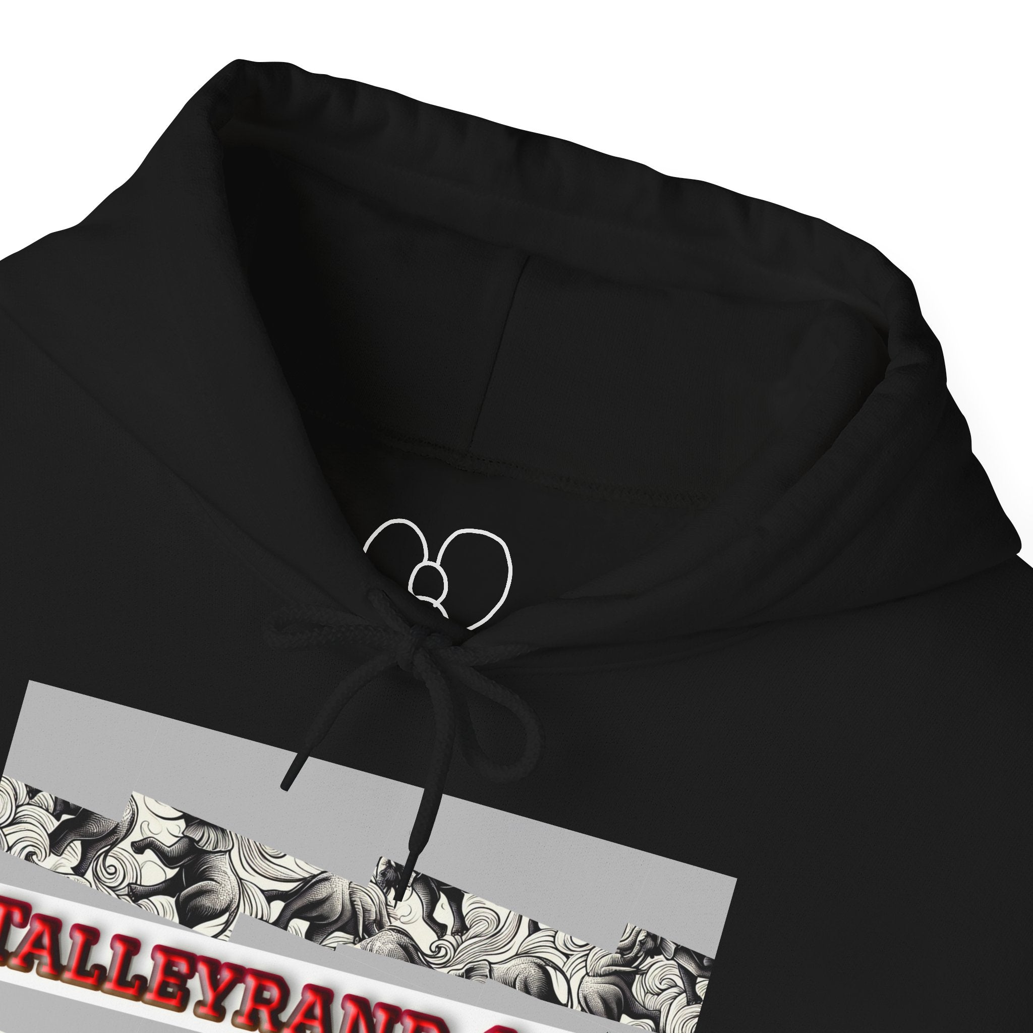 Talleyrand Band Hooded Sweatshirt Text Front/ picture back and picture sleeves