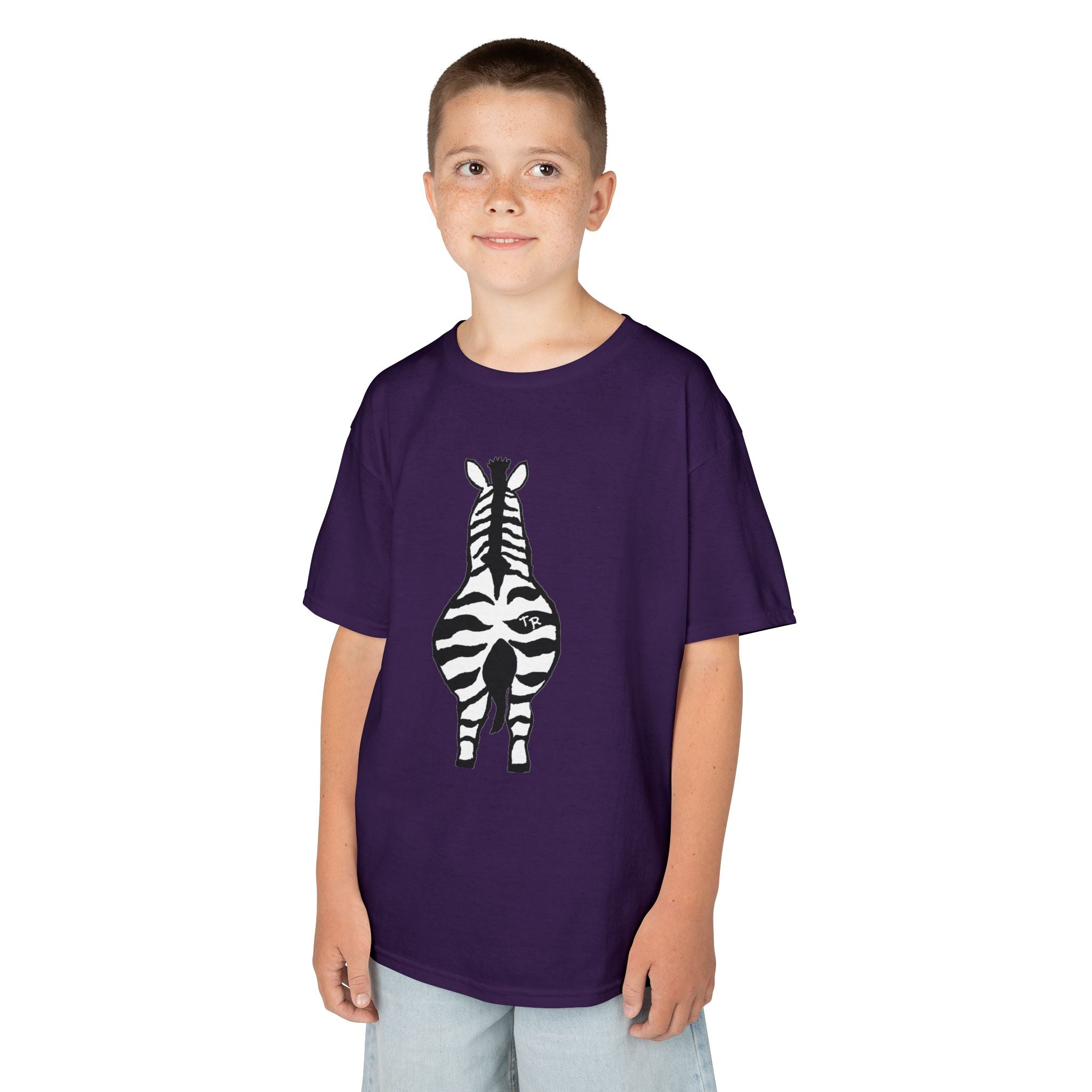 Talleyrand Bands Youth T-shirt with Zebra print front.