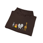 Whimsical Animal Sweatshirt, Cozy Unisex Hoodie for Kids & Teens, Fun Gift for Birthdays, Animal Lovers' Apparel